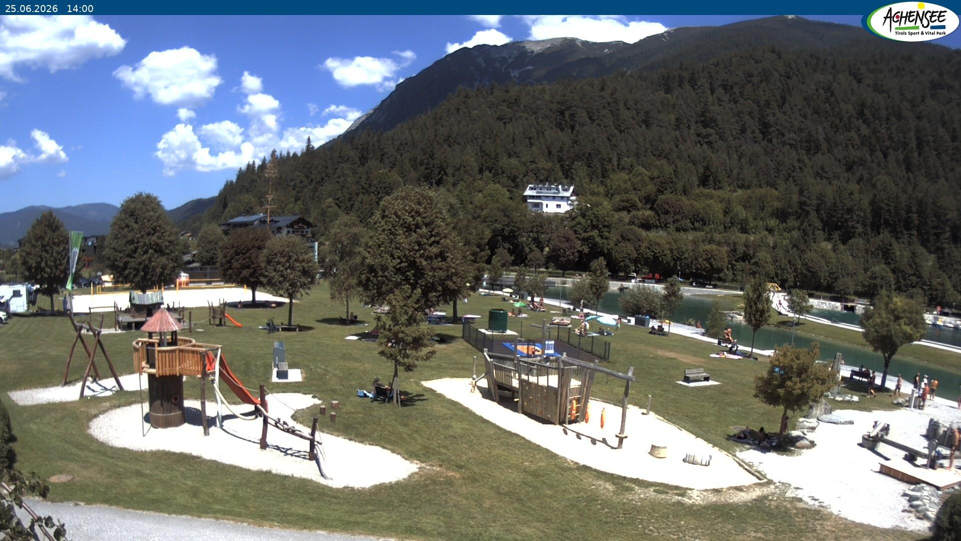 Archiv Foto Webcam Achensee - Badestrand in Achenkirch