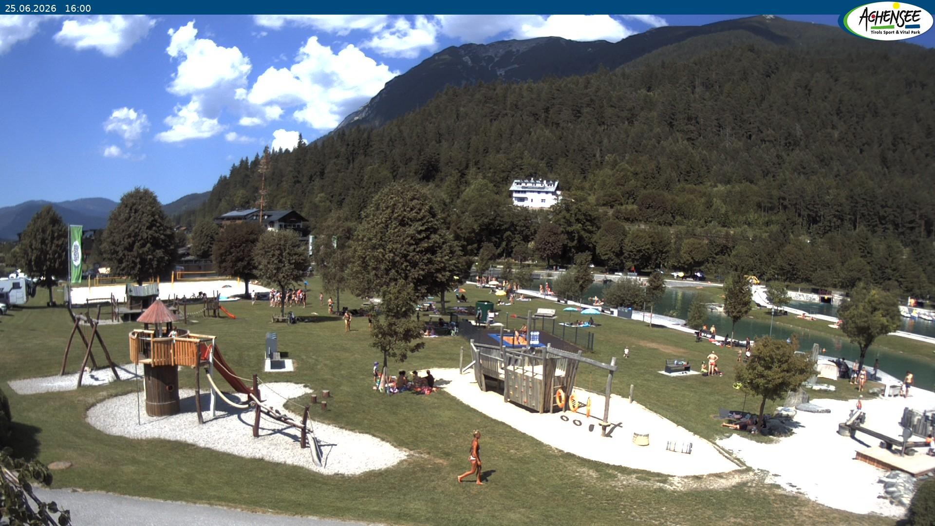 Archiv Foto Webcam Achensee - Badestrand in Achenkirch