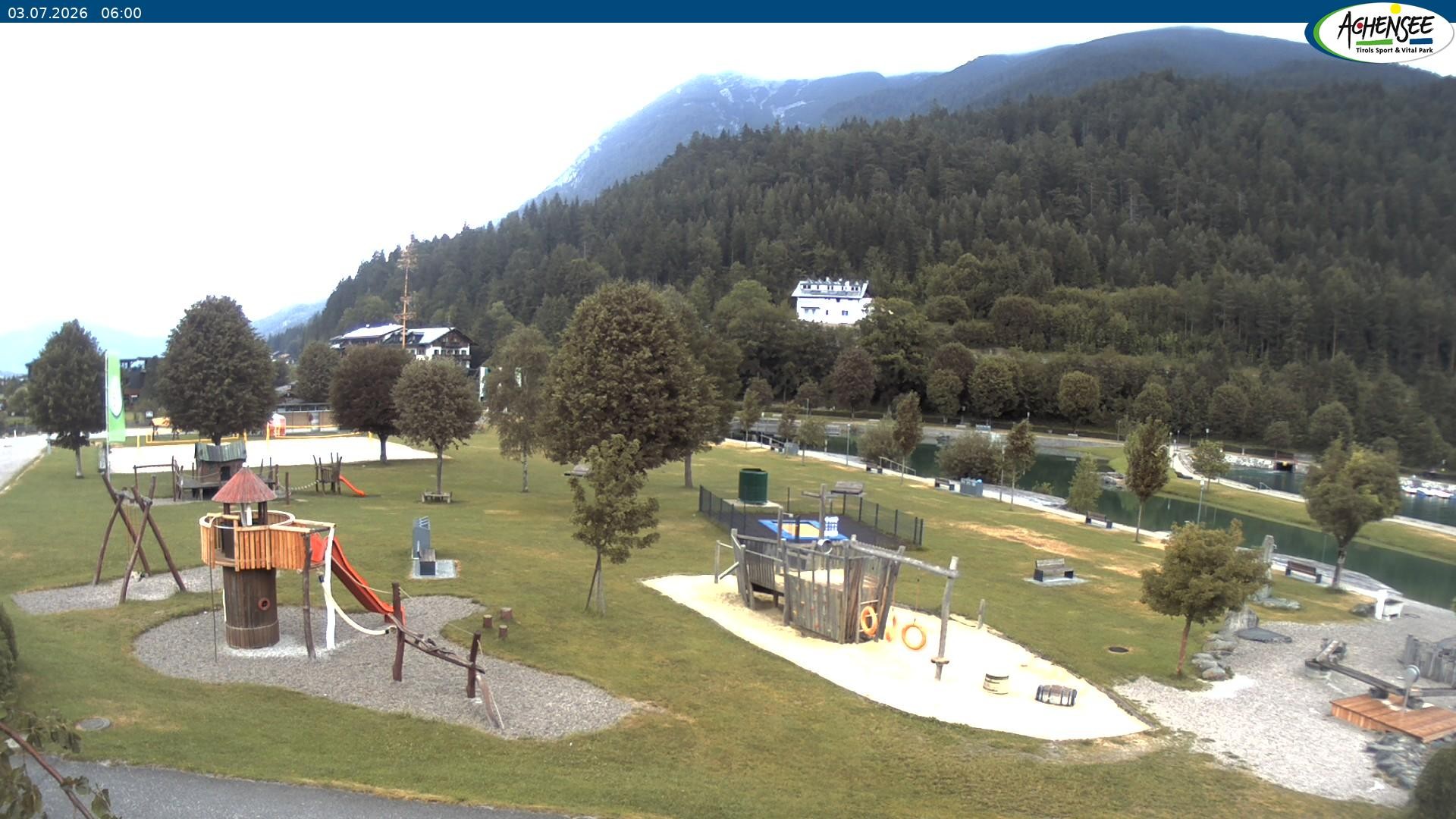 Archiv Foto Webcam Achensee - Badestrand in Achenkirch