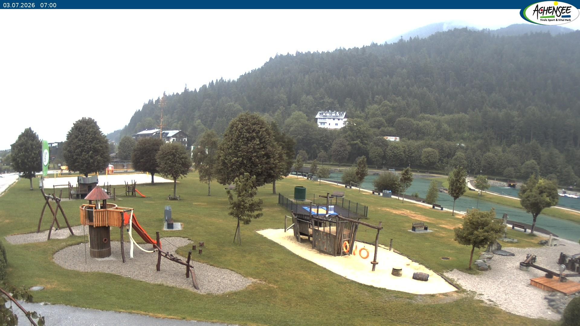 Archiv Foto Webcam Achensee - Badestrand in Achenkirch
