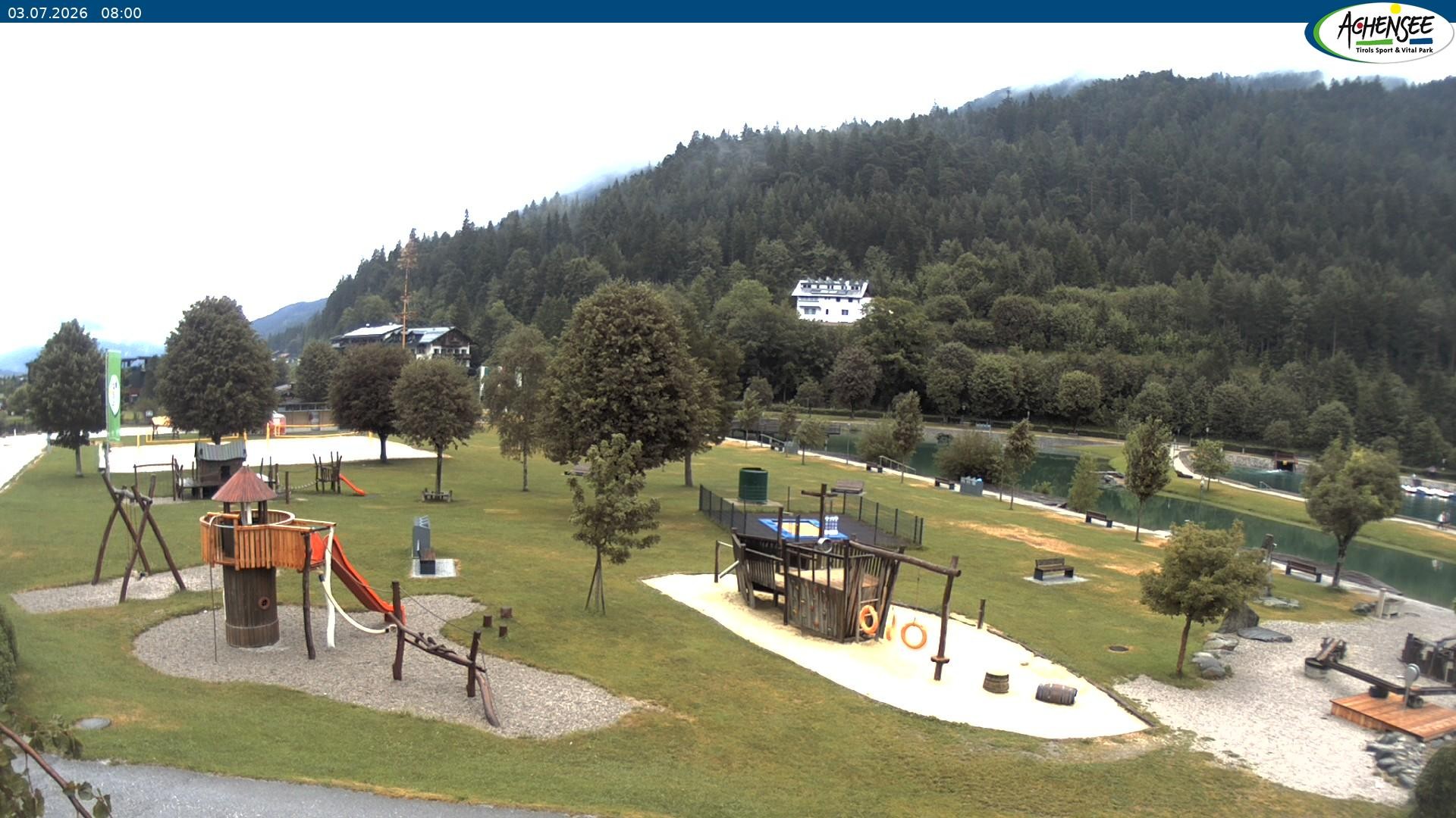 Archiv Foto Webcam Achensee - Badestrand in Achenkirch