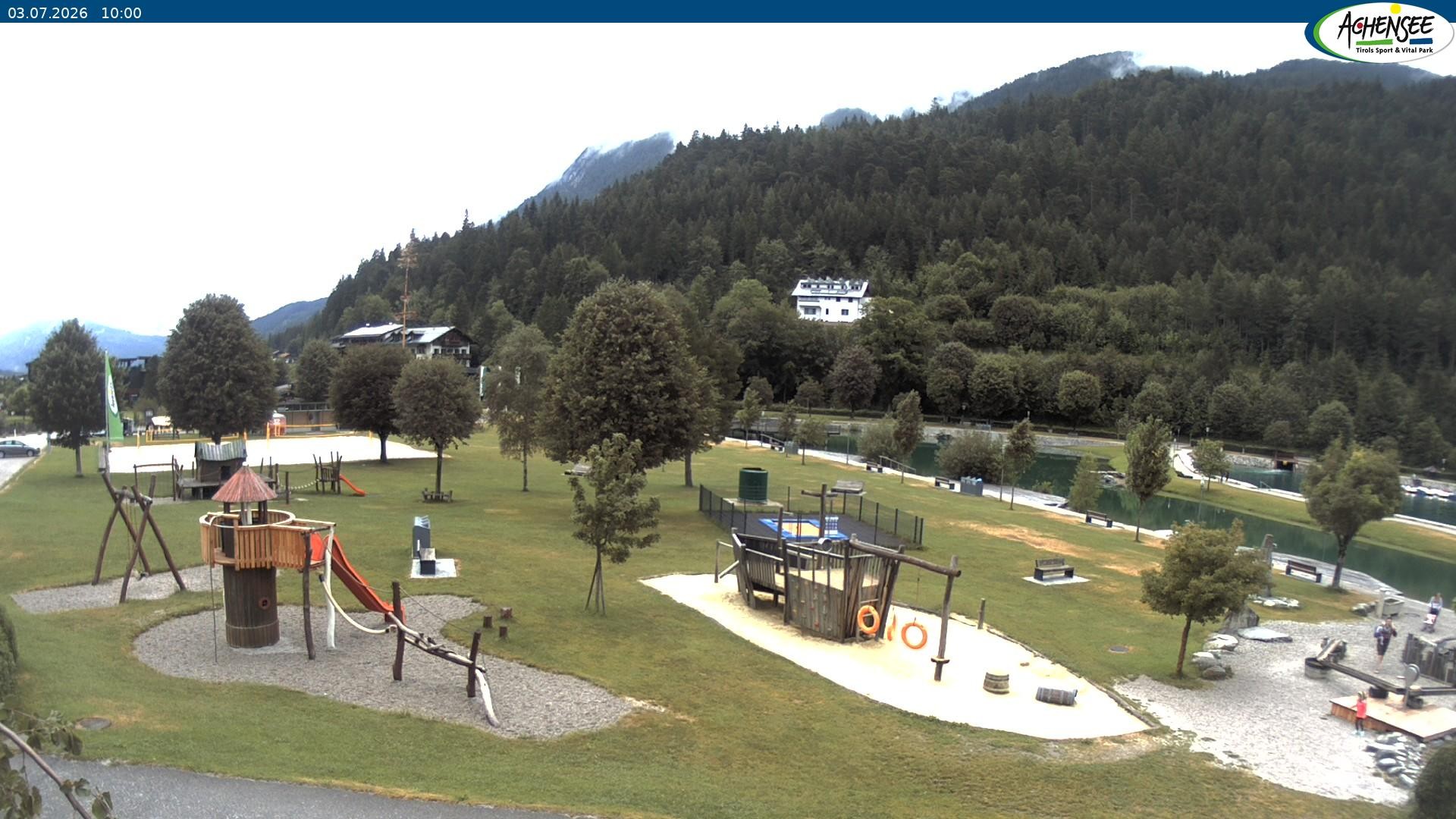 Archiv Foto Webcam Achensee - Badestrand in Achenkirch
