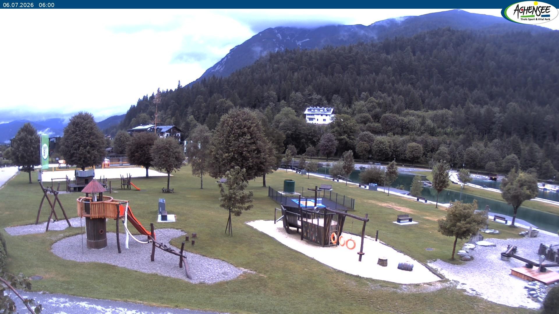 Archiv Foto Webcam Achensee - Badestrand in Achenkirch