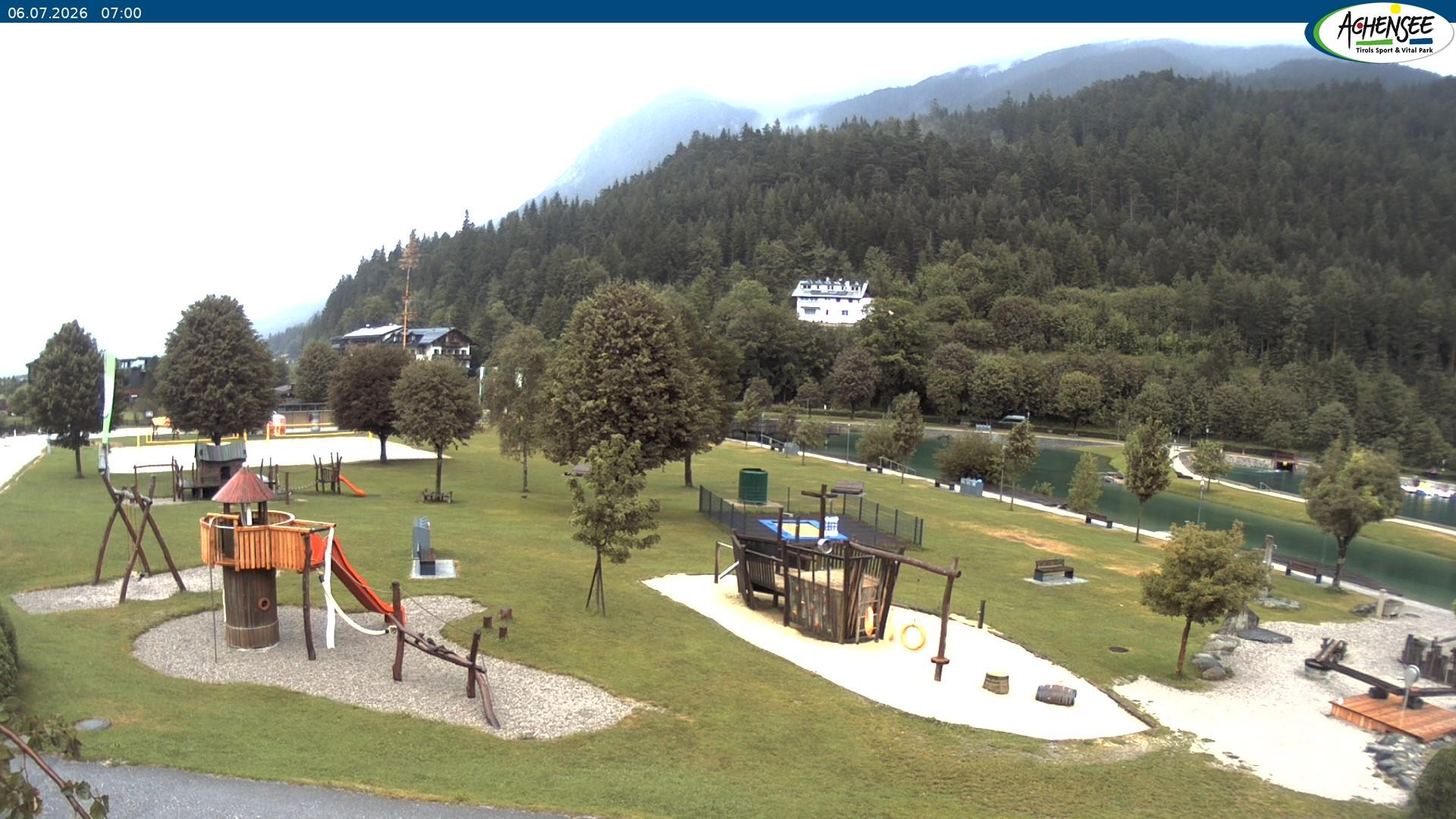 Archiv Foto Webcam Achensee - Badestrand in Achenkirch