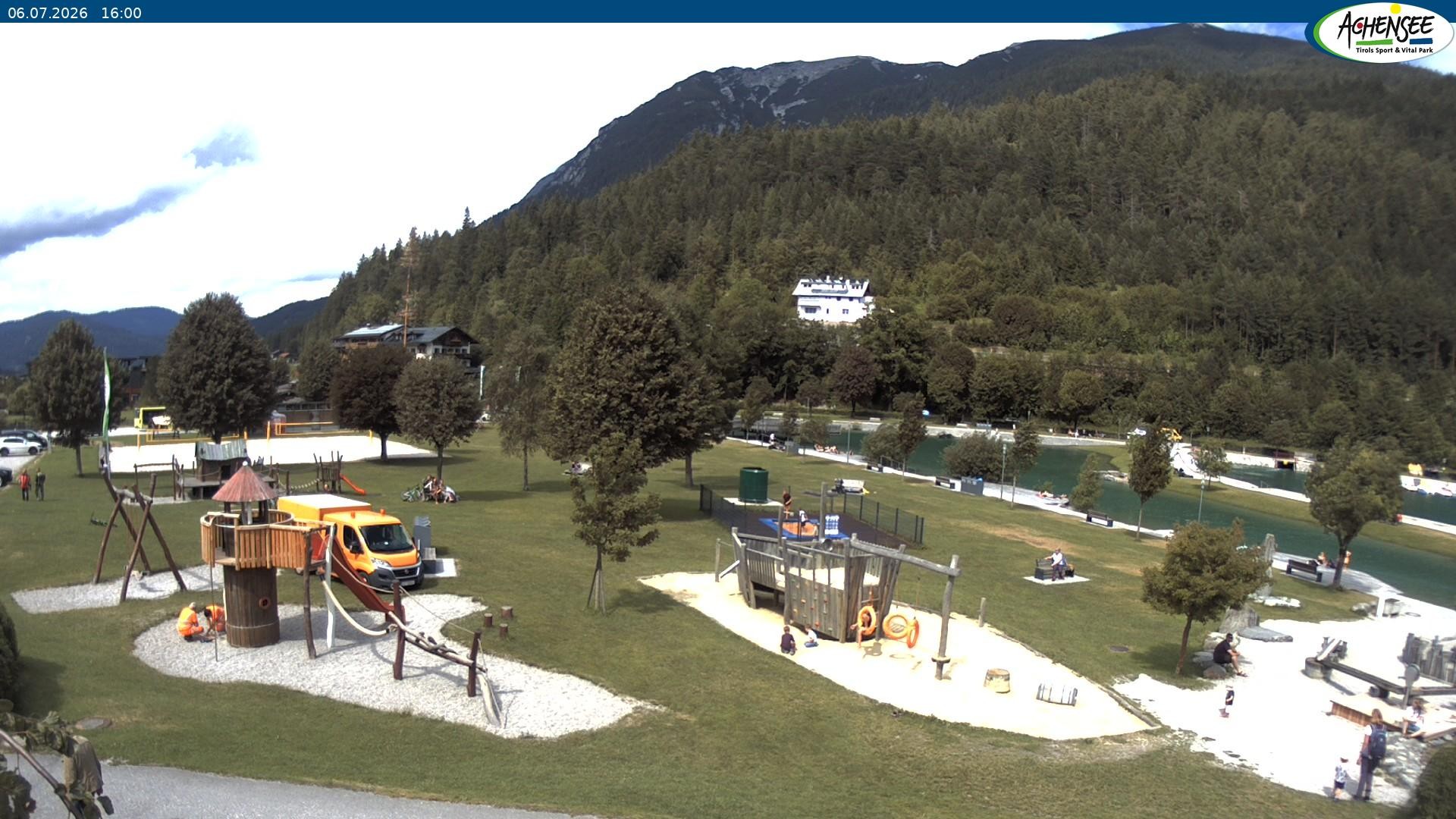 Archiv Foto Webcam Achensee - Badestrand in Achenkirch