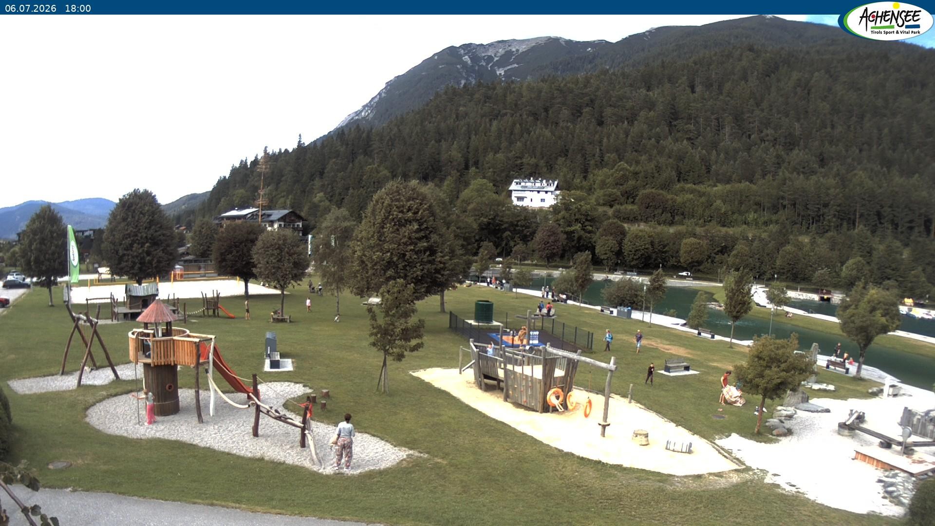 Archiv Foto Webcam Achensee - Badestrand in Achenkirch