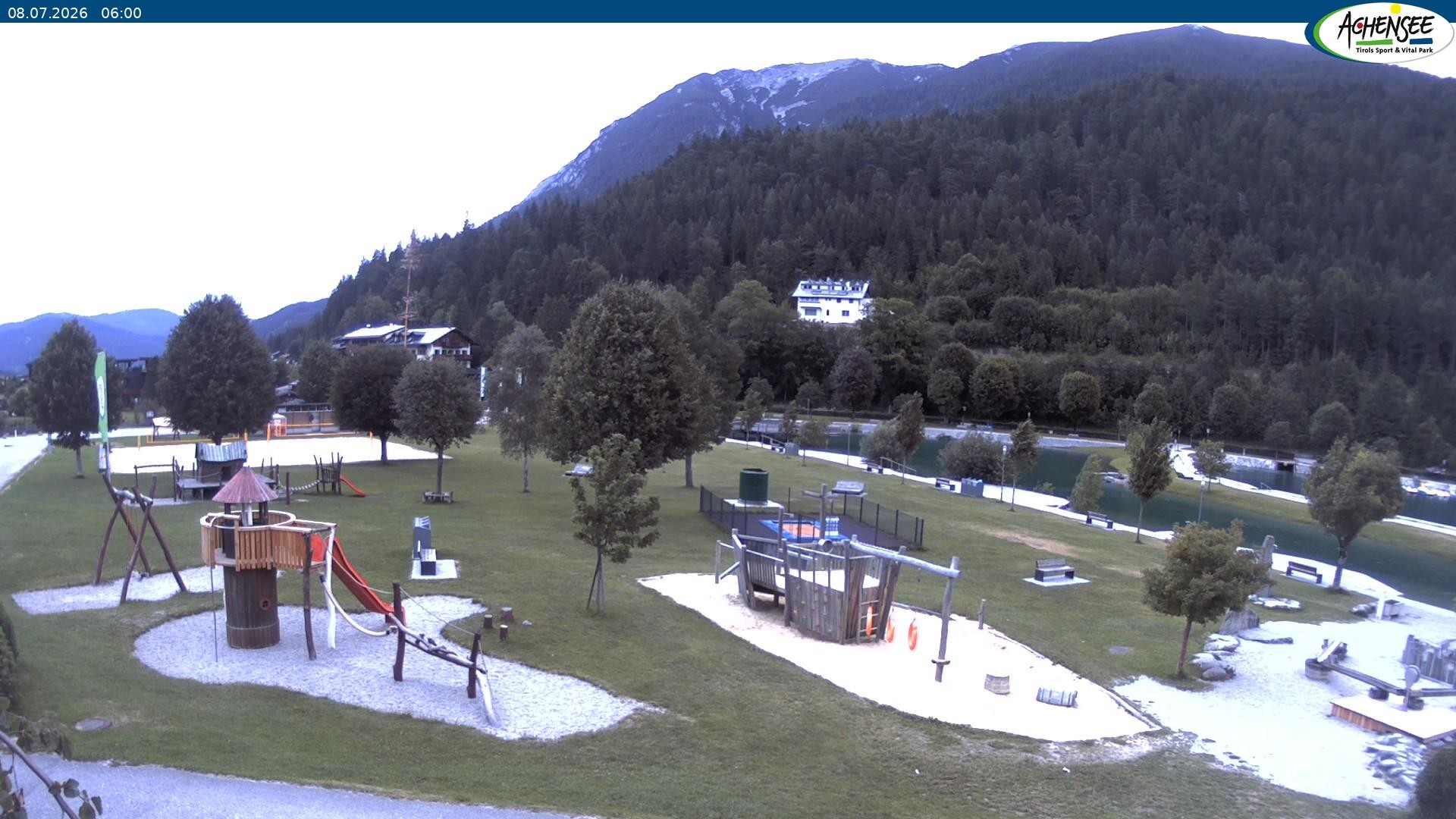 Archiv Foto Webcam Achensee - Badestrand in Achenkirch