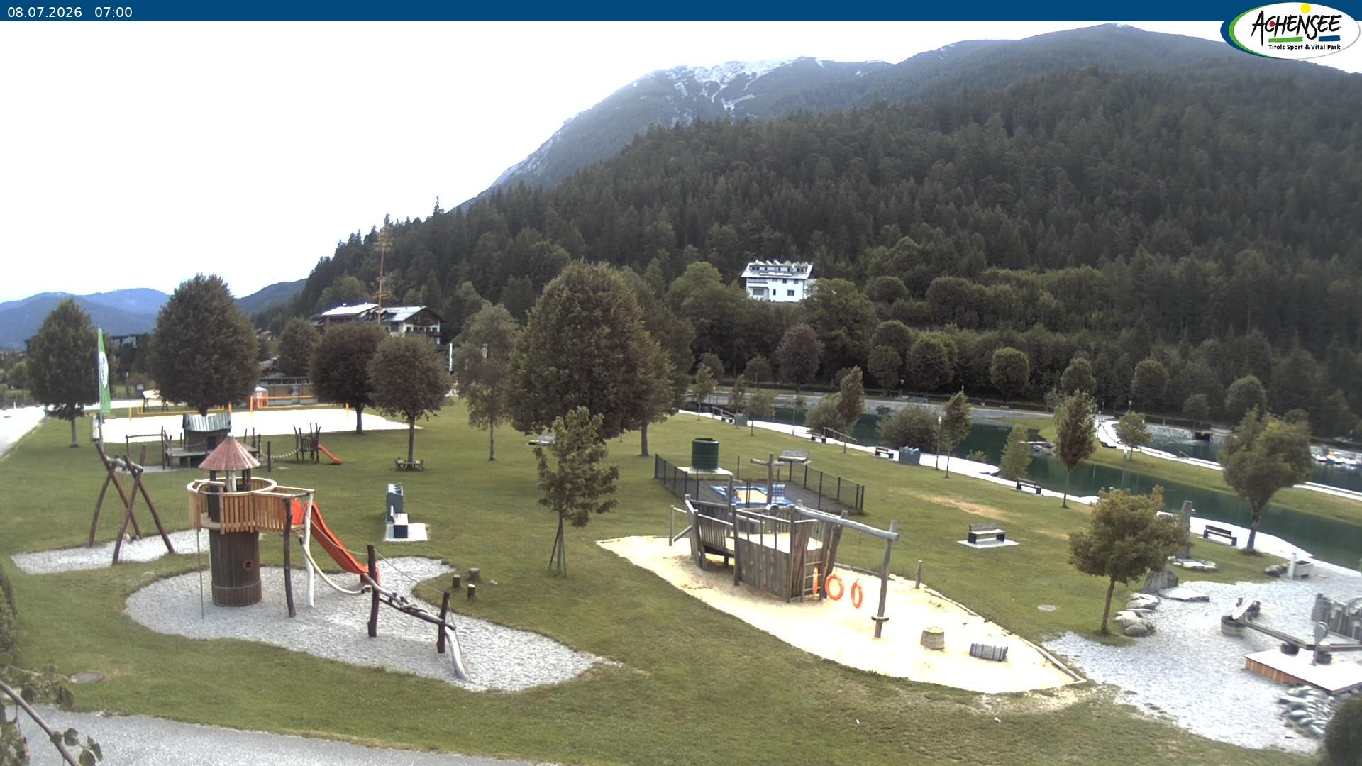 Archiv Foto Webcam Achensee - Badestrand in Achenkirch