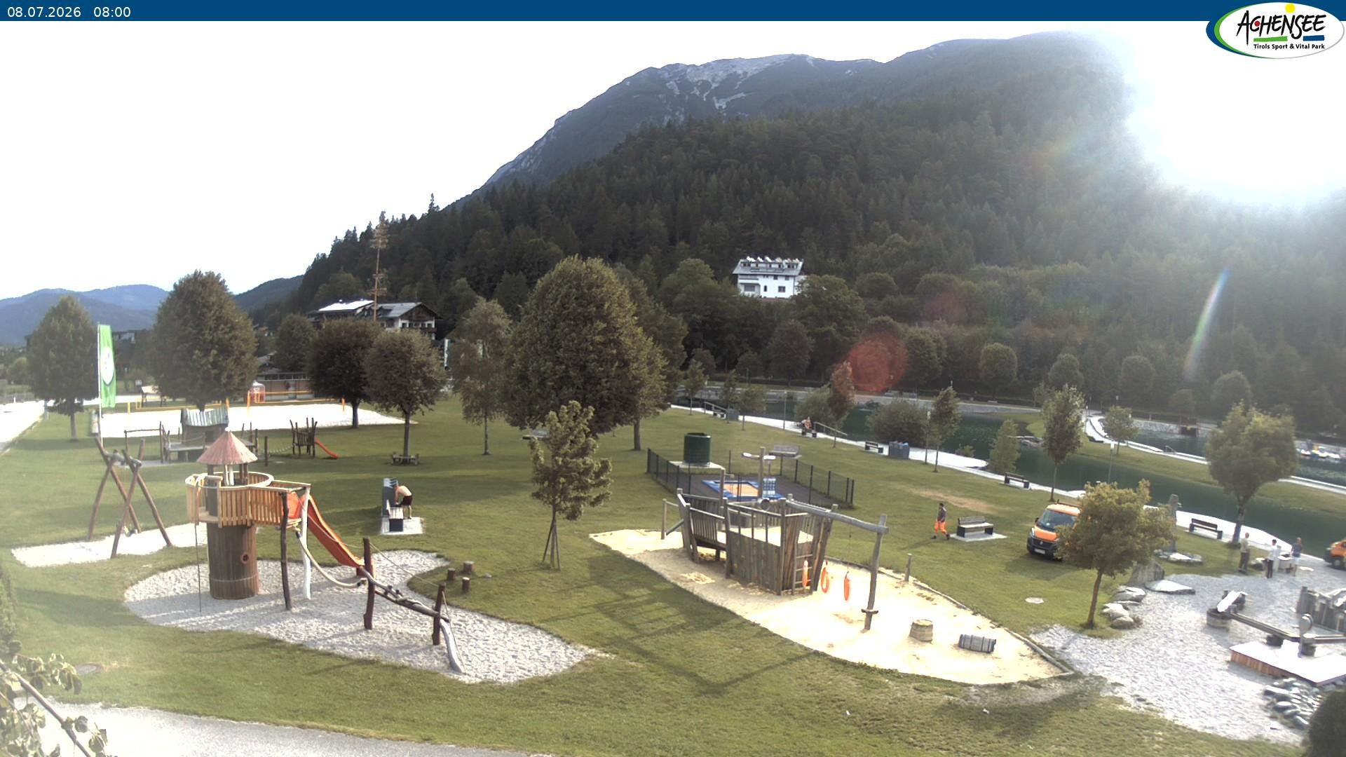 Archiv Foto Webcam Achensee - Badestrand in Achenkirch