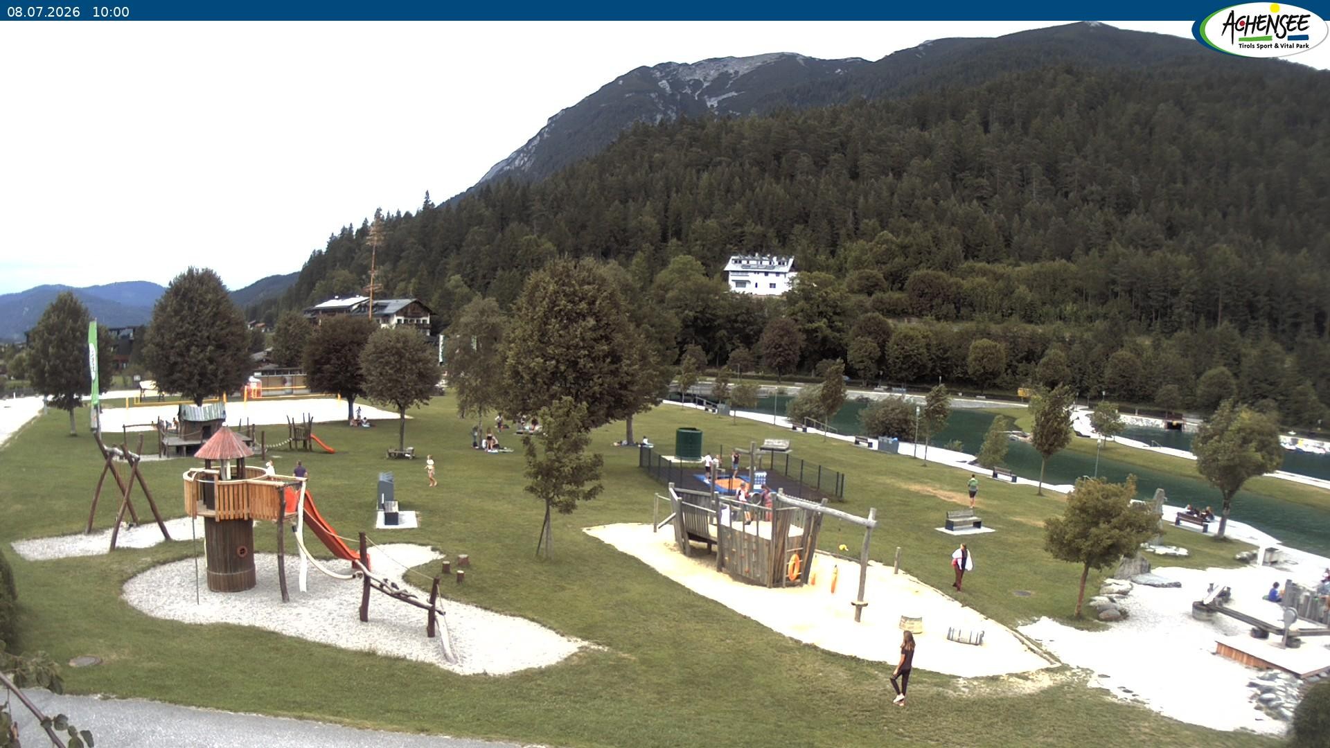 Archiv Foto Webcam Achensee - Badestrand in Achenkirch