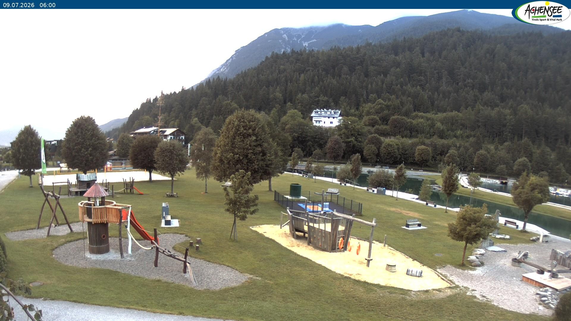 Archiv Foto Webcam Achensee - Badestrand in Achenkirch