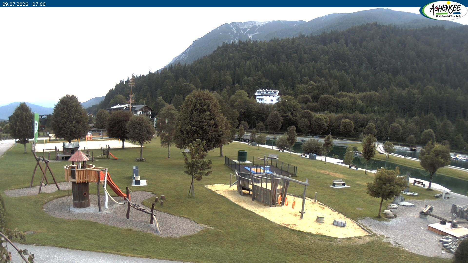 Archiv Foto Webcam Achensee - Badestrand in Achenkirch