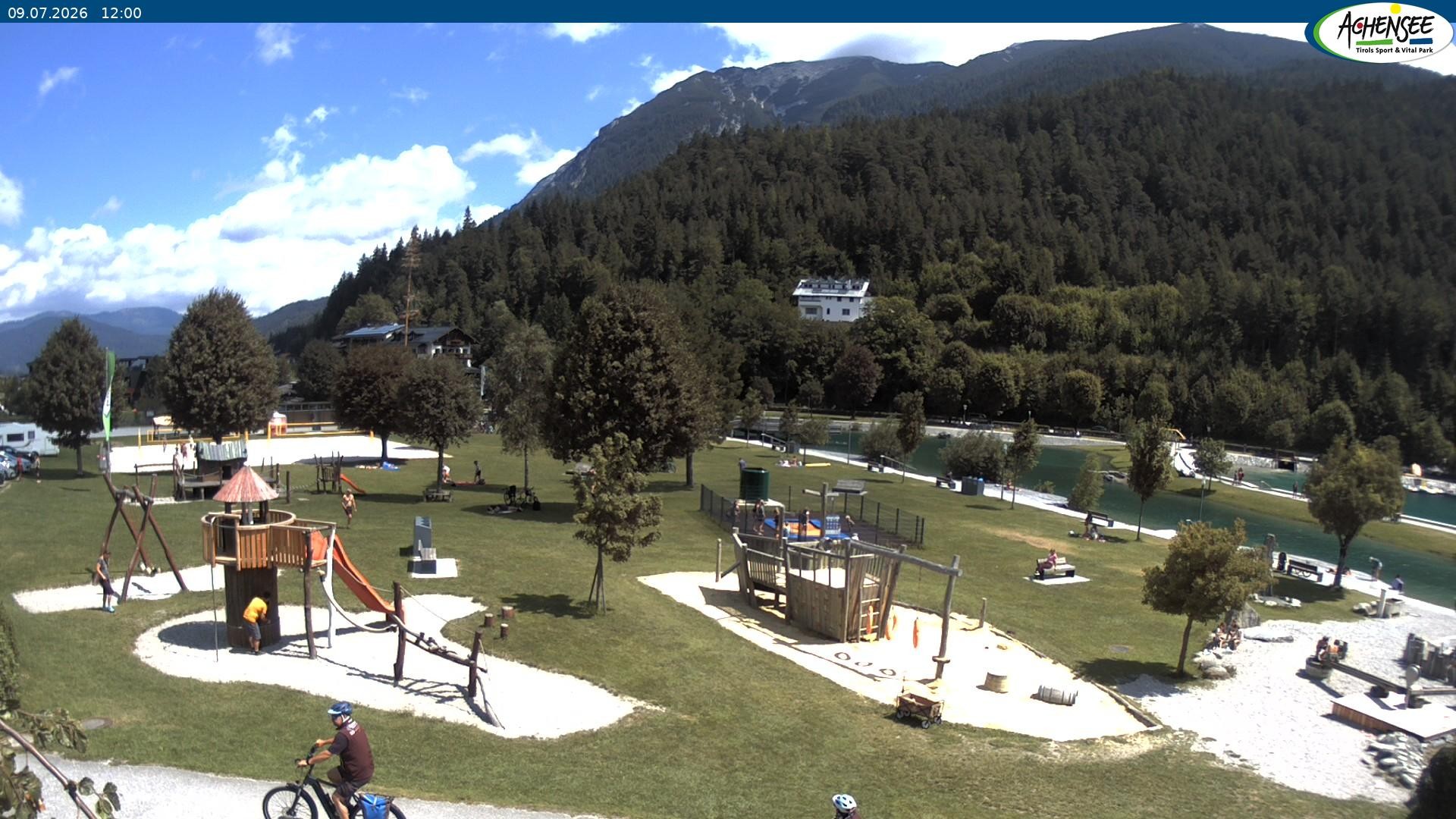 Archiv Foto Webcam Achensee - Badestrand in Achenkirch