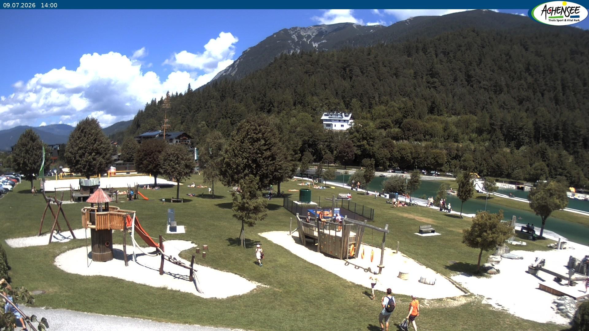 Archiv Foto Webcam Achensee - Badestrand in Achenkirch