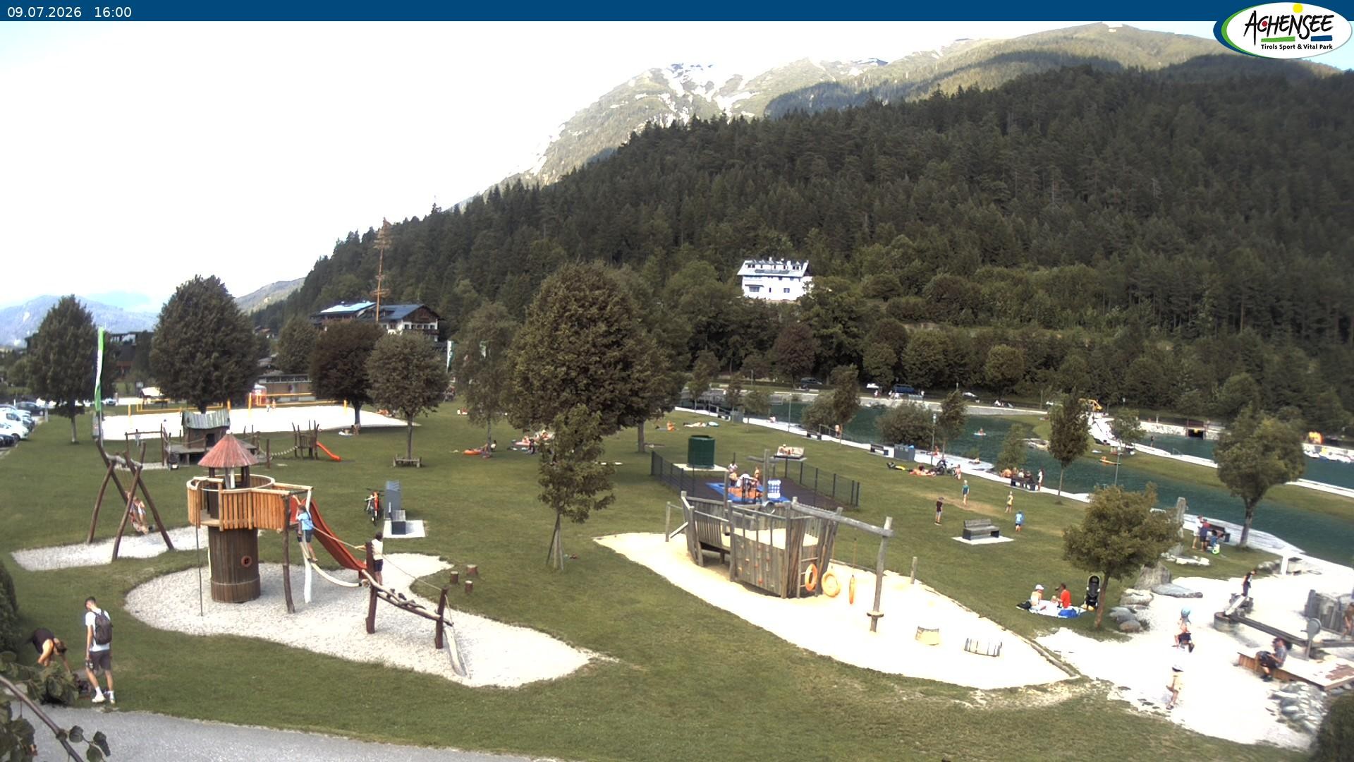 Archiv Foto Webcam Achensee - Badestrand in Achenkirch