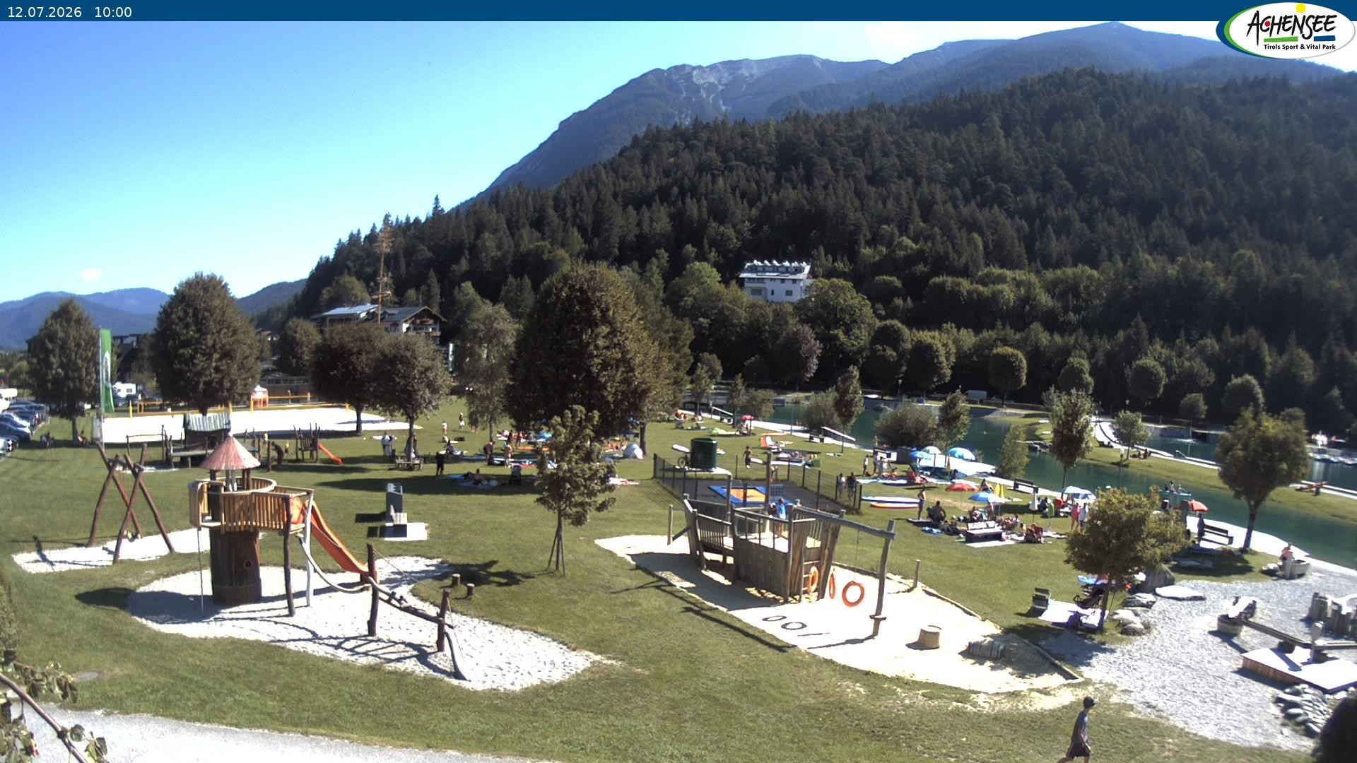 Archiv Foto Webcam Achensee - Badestrand in Achenkirch