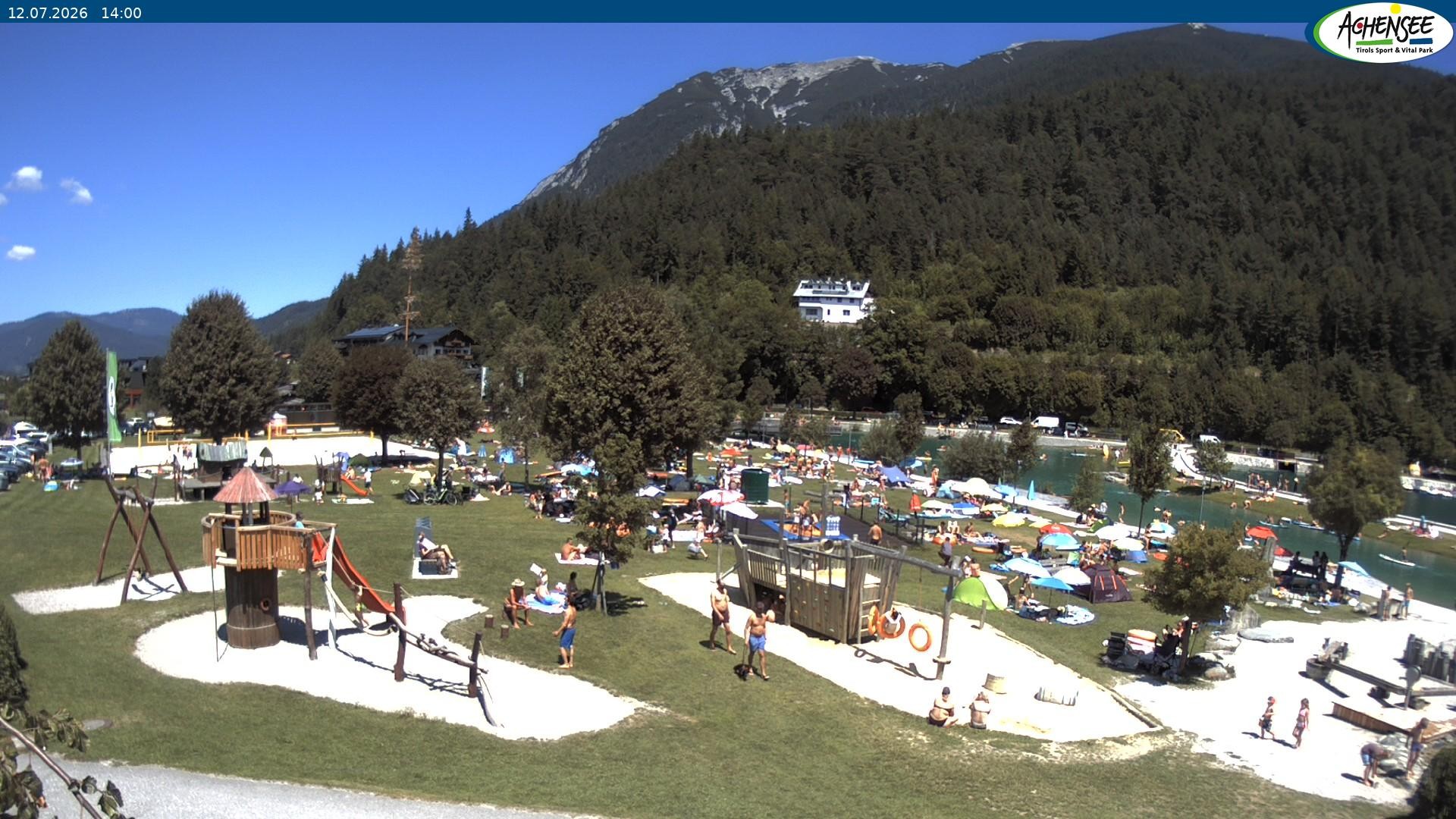 Archiv Foto Webcam Achensee - Badestrand in Achenkirch