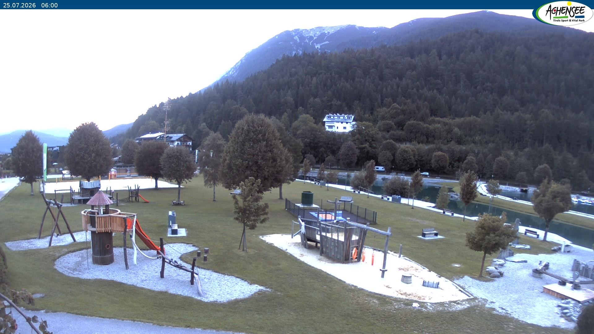 Archiv Foto Webcam Achensee - Badestrand in Achenkirch