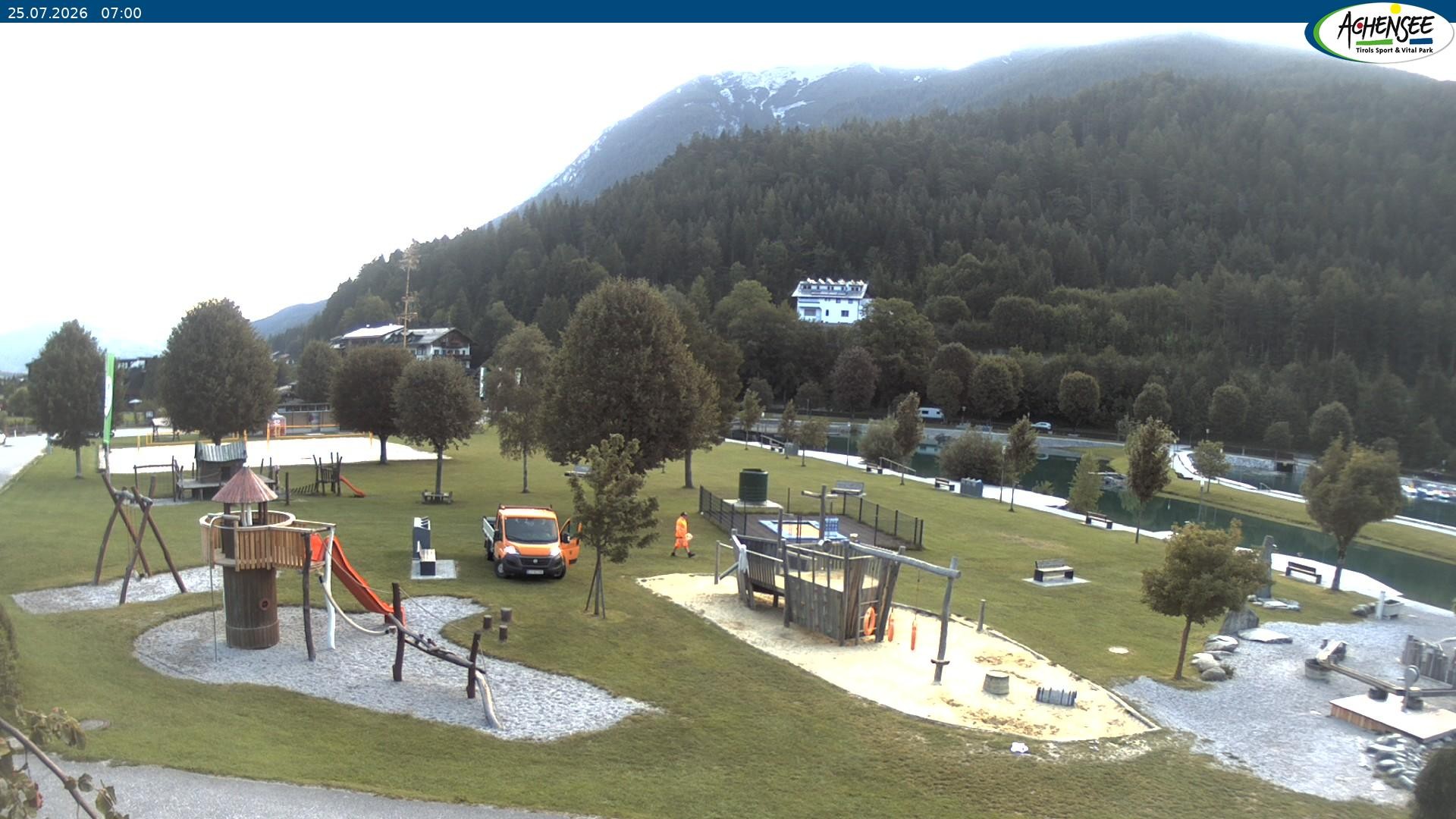 Archiv Foto Webcam Achensee - Badestrand in Achenkirch