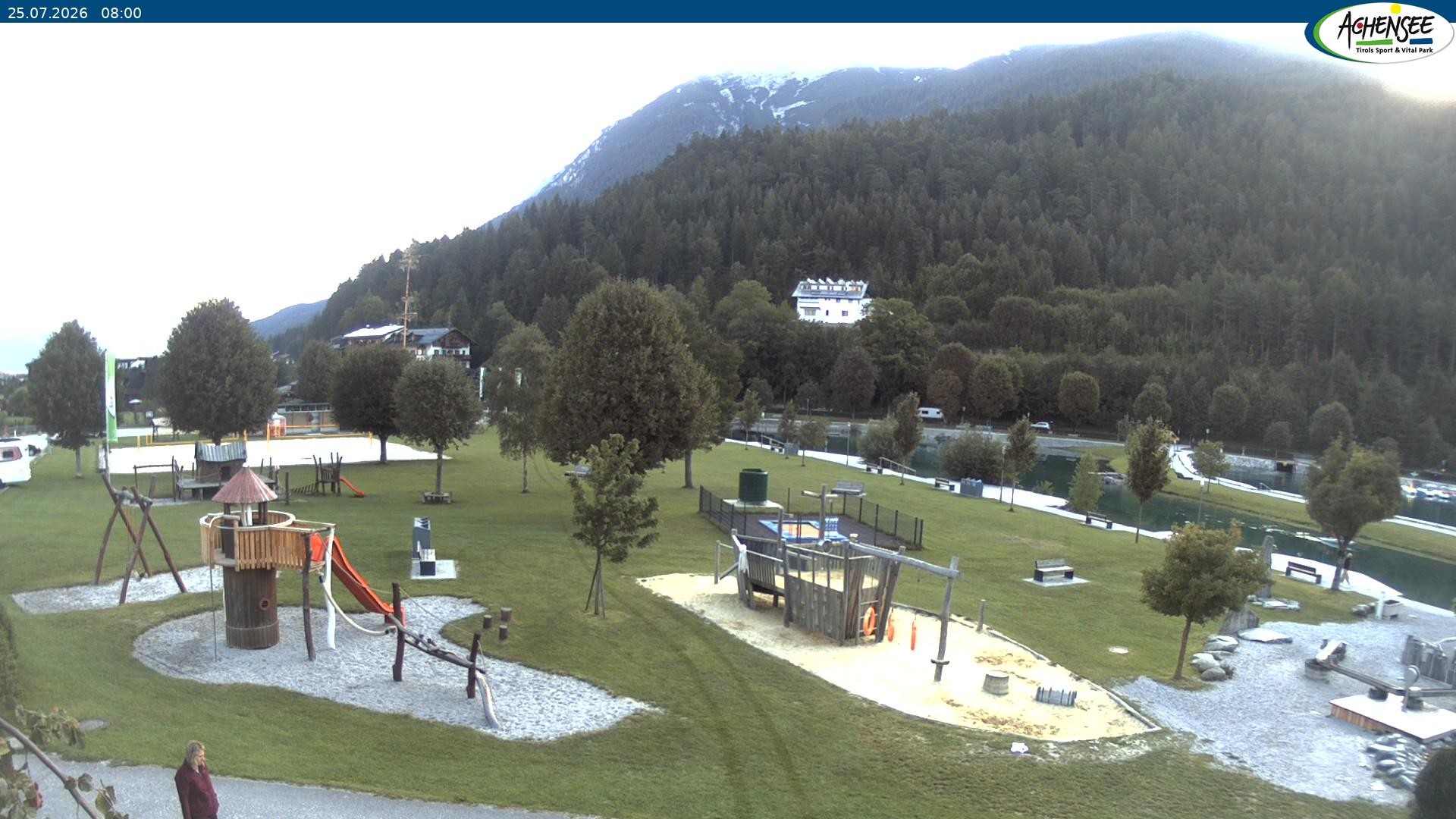 Archiv Foto Webcam Achensee - Badestrand in Achenkirch