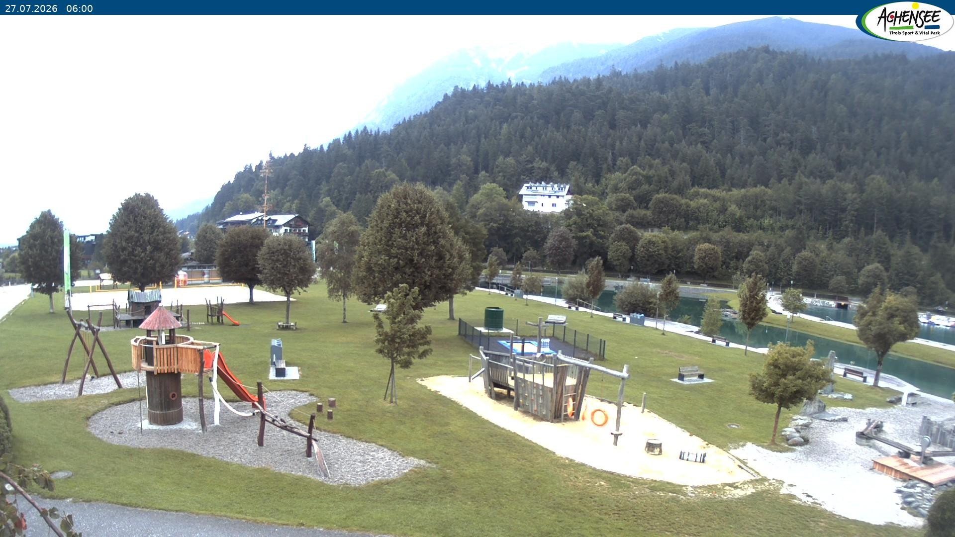 Archiv Foto Webcam Achensee - Badestrand in Achenkirch