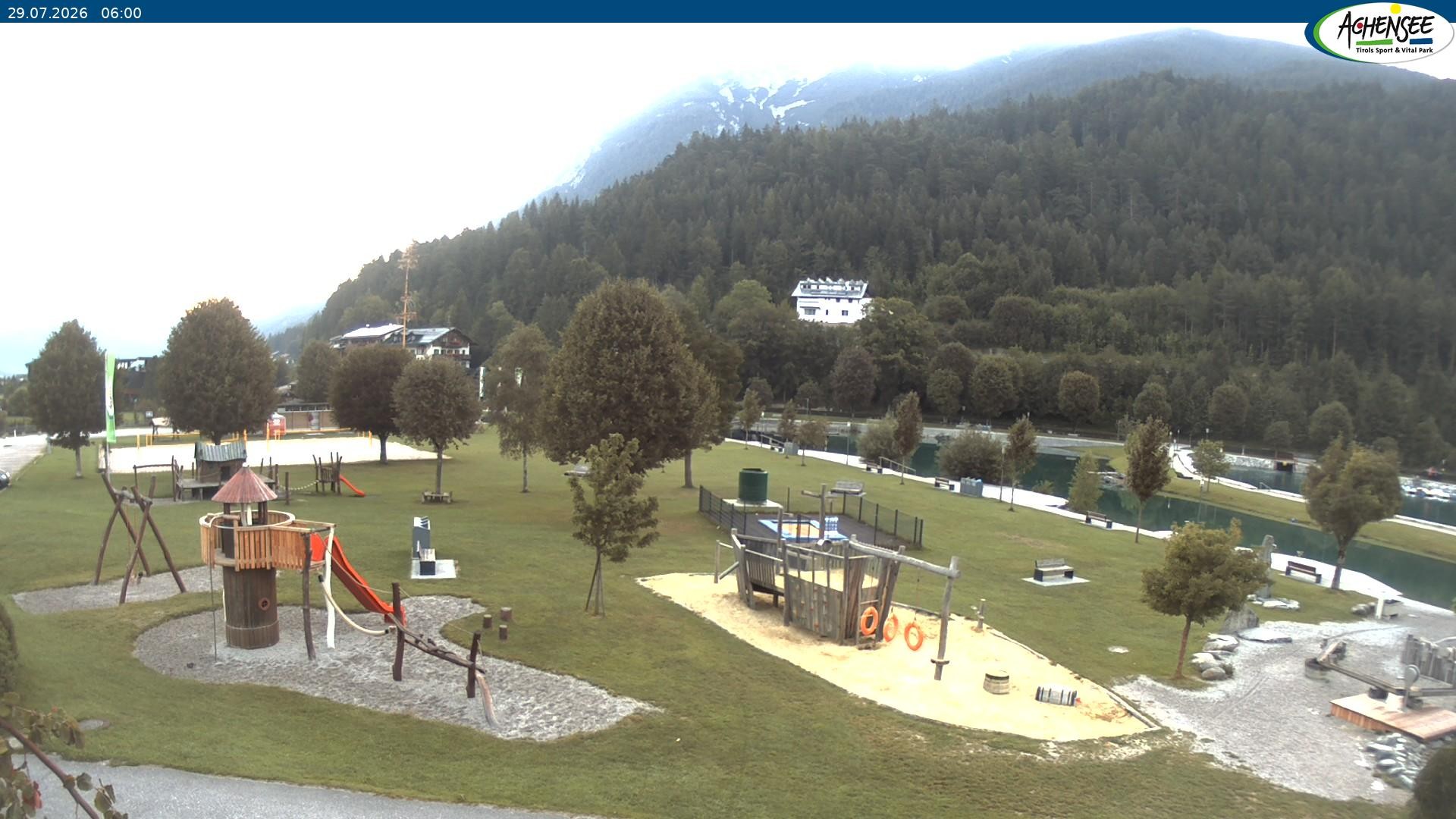 Archiv Foto Webcam Achensee - Badestrand in Achenkirch