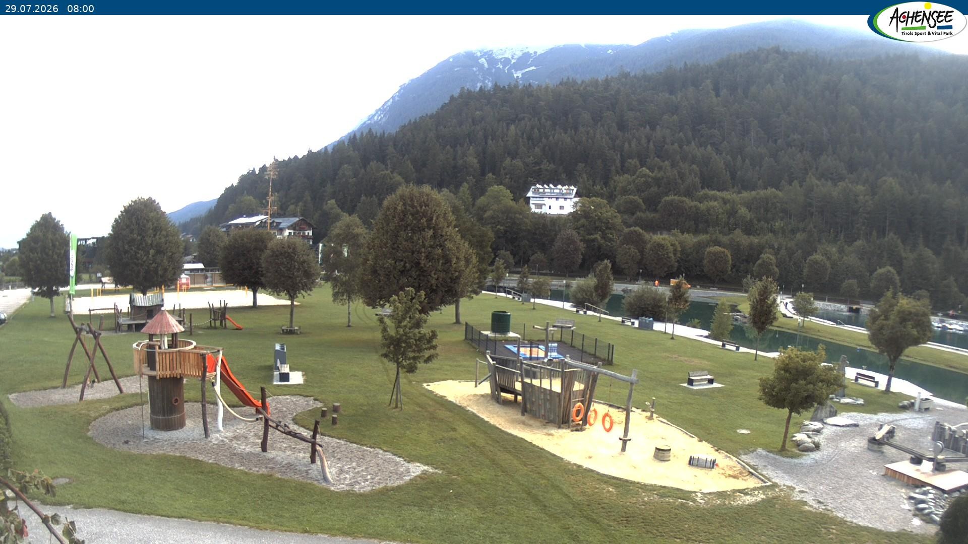 Archiv Foto Webcam Achensee - Badestrand in Achenkirch