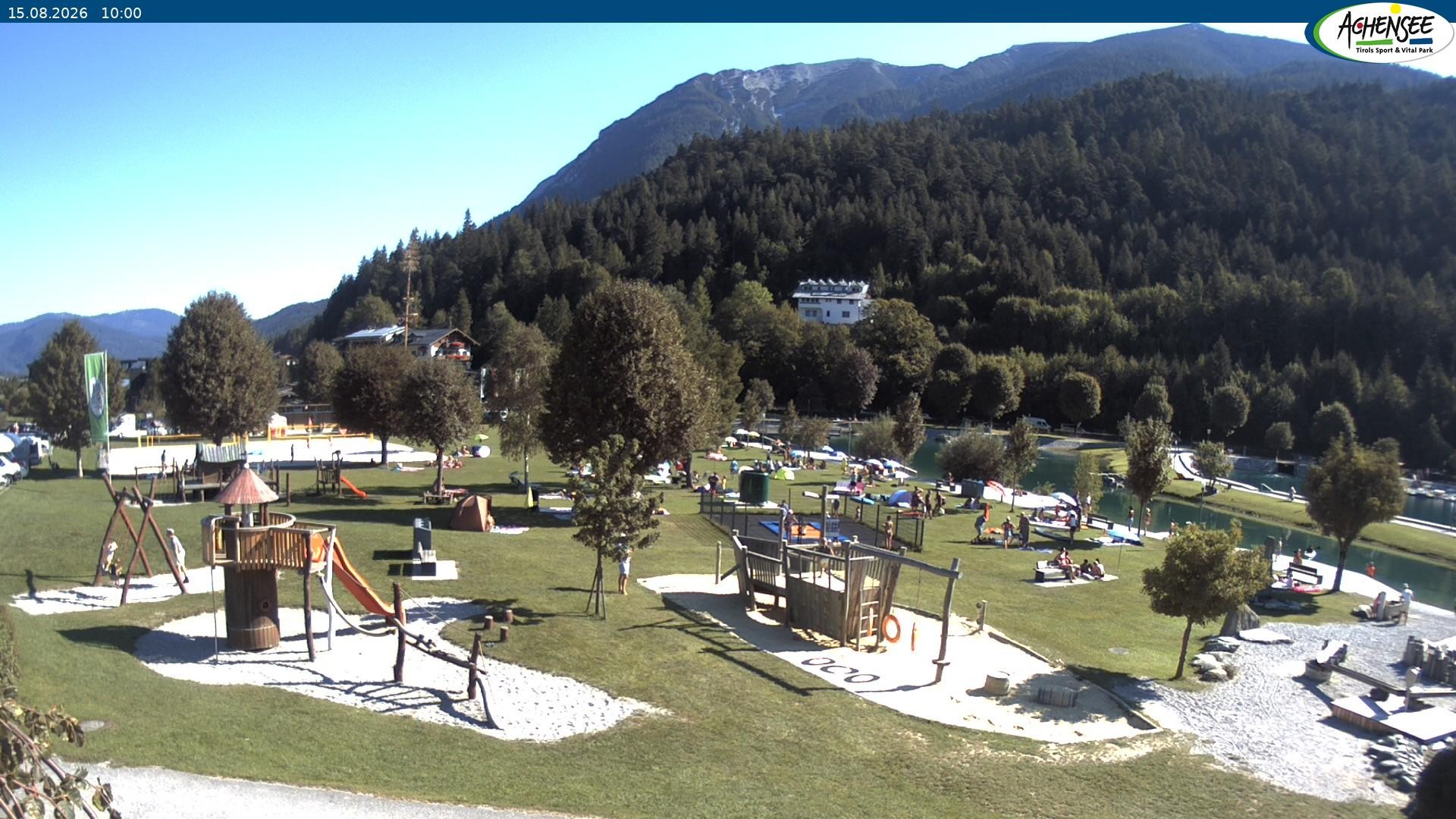 Archiv Foto Webcam Achensee - Badestrand in Achenkirch
