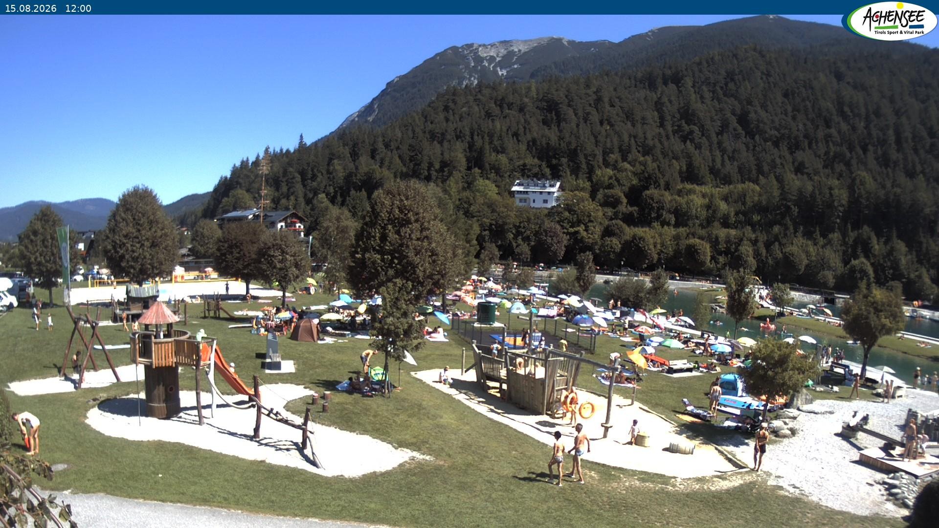 Archiv Foto Webcam Achensee - Badestrand in Achenkirch