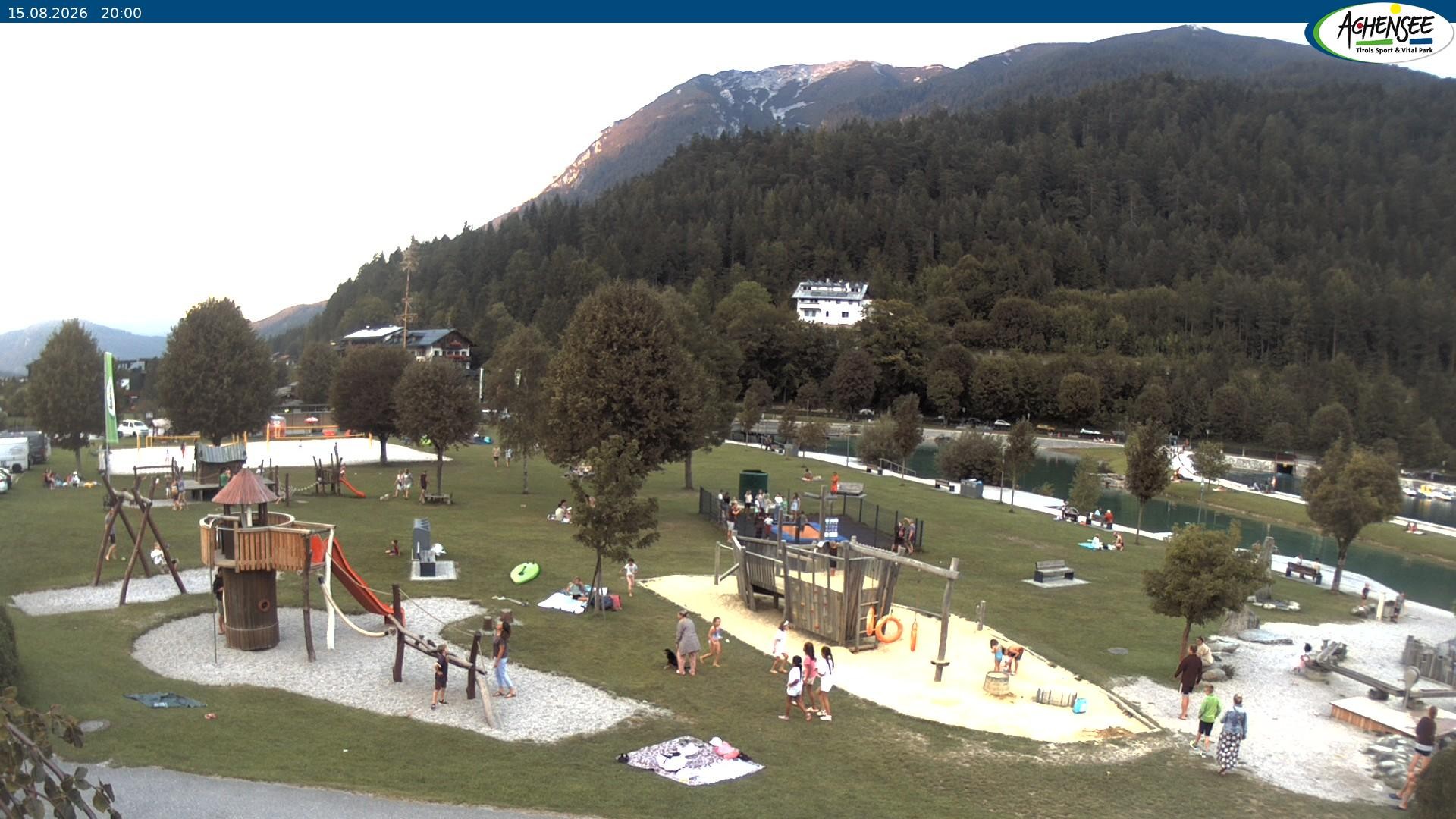 Archiv Foto Webcam Achensee - Badestrand in Achenkirch