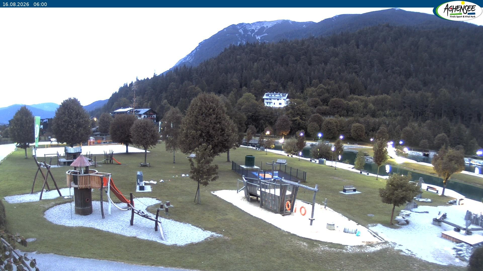 Archiv Foto Webcam Achensee - Badestrand in Achenkirch