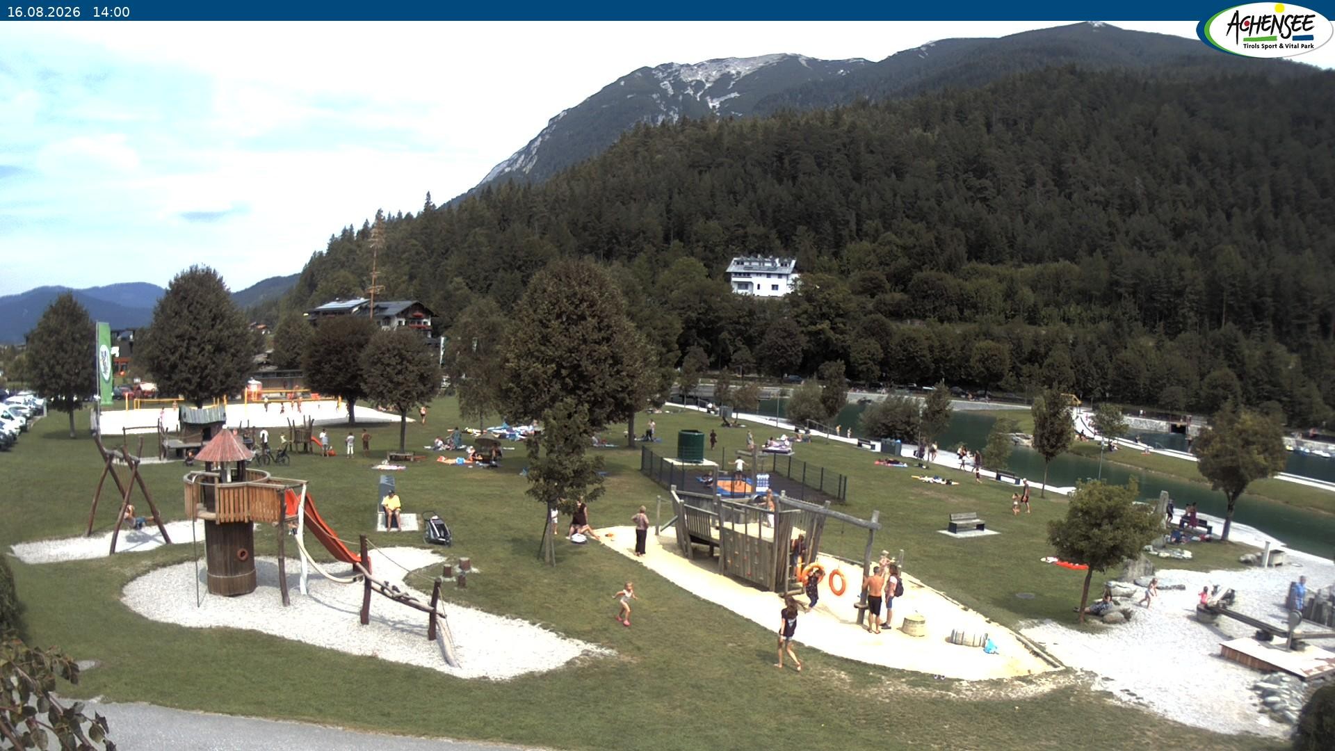 Archiv Foto Webcam Achensee - Badestrand in Achenkirch