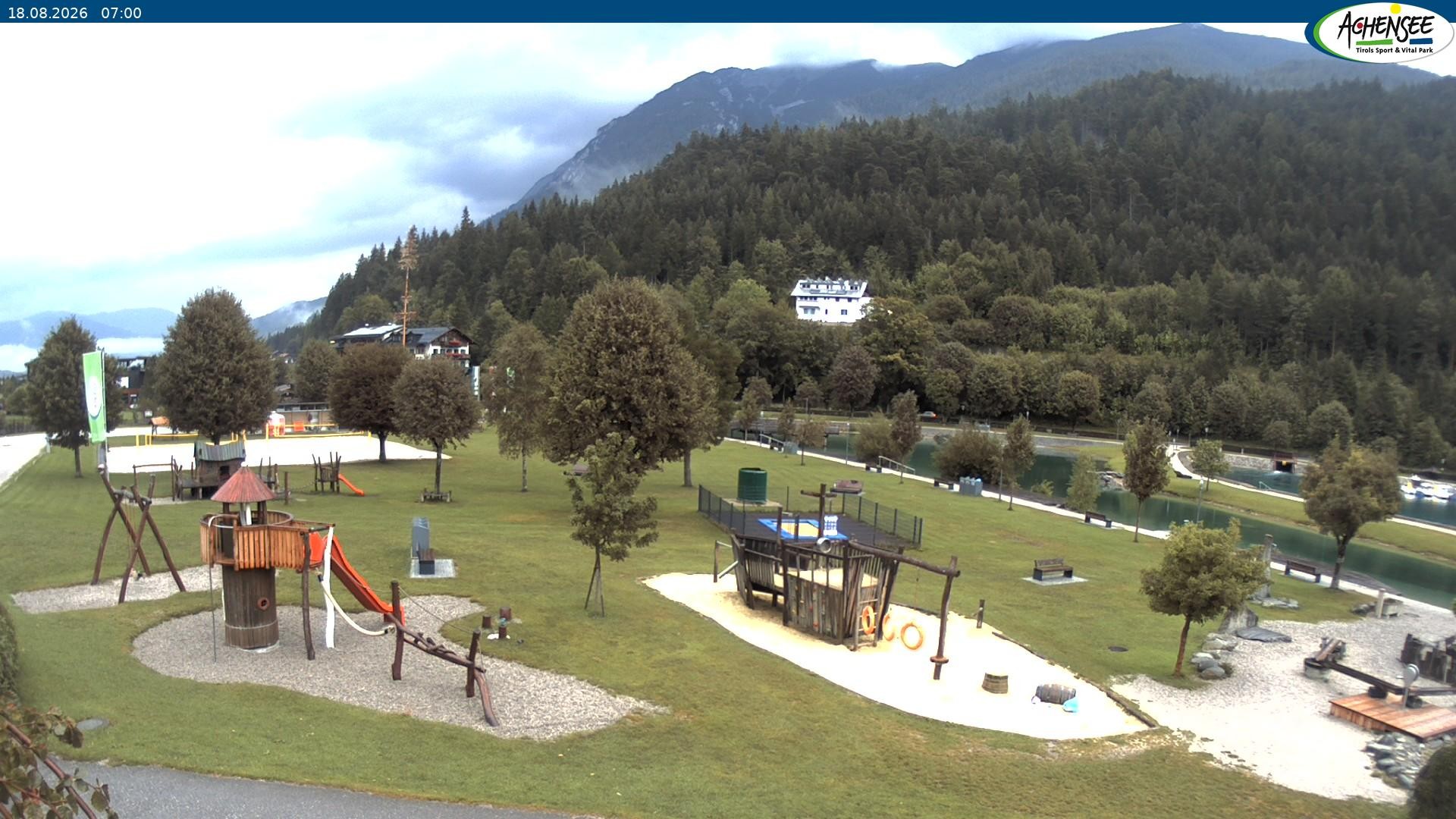Archiv Foto Webcam Achensee - Badestrand in Achenkirch