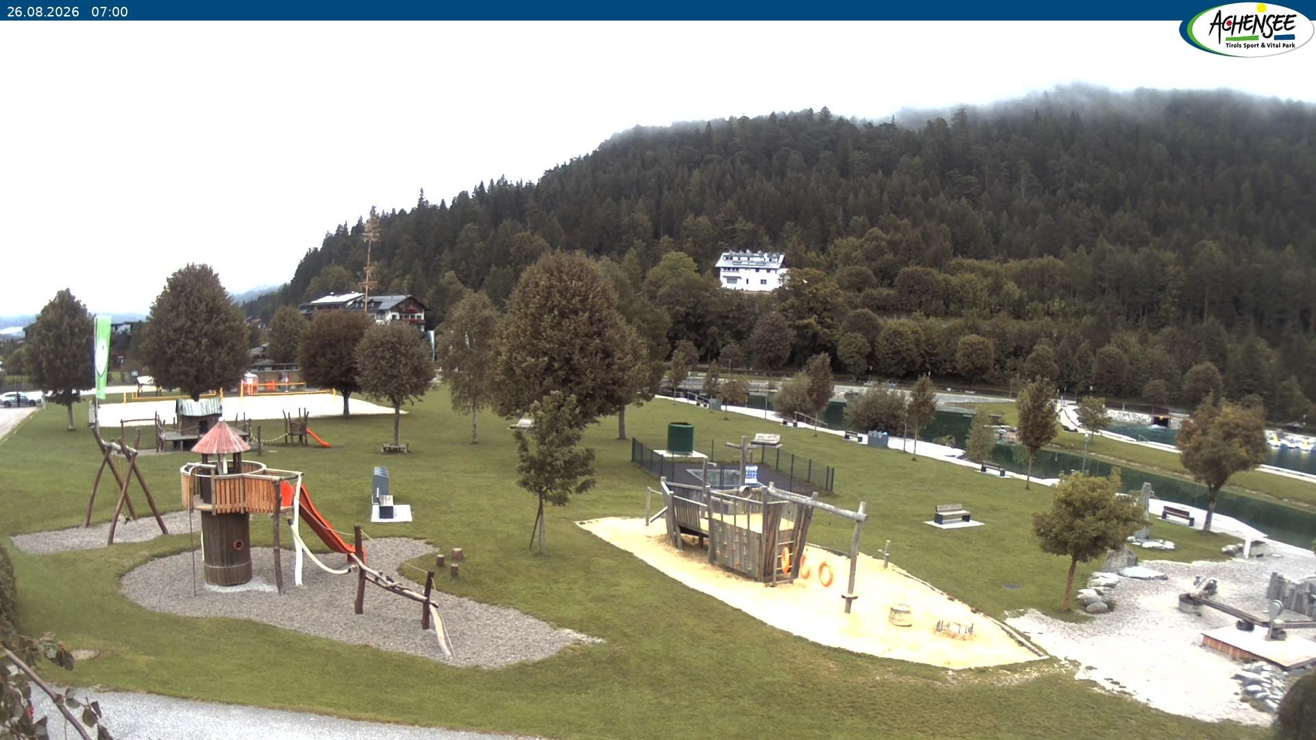 Archiv Foto Webcam Achensee - Badestrand in Achenkirch