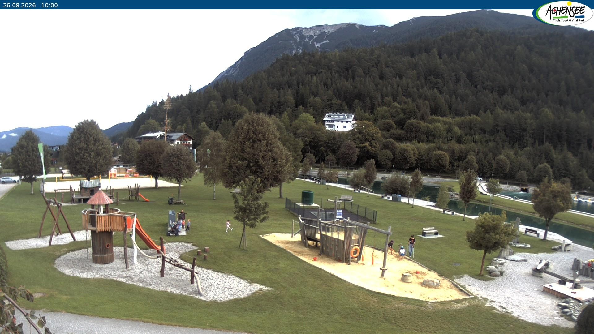 Archiv Foto Webcam Achensee - Badestrand in Achenkirch