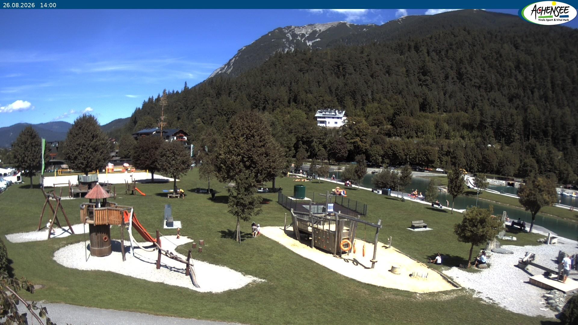 Archiv Foto Webcam Achensee - Badestrand in Achenkirch