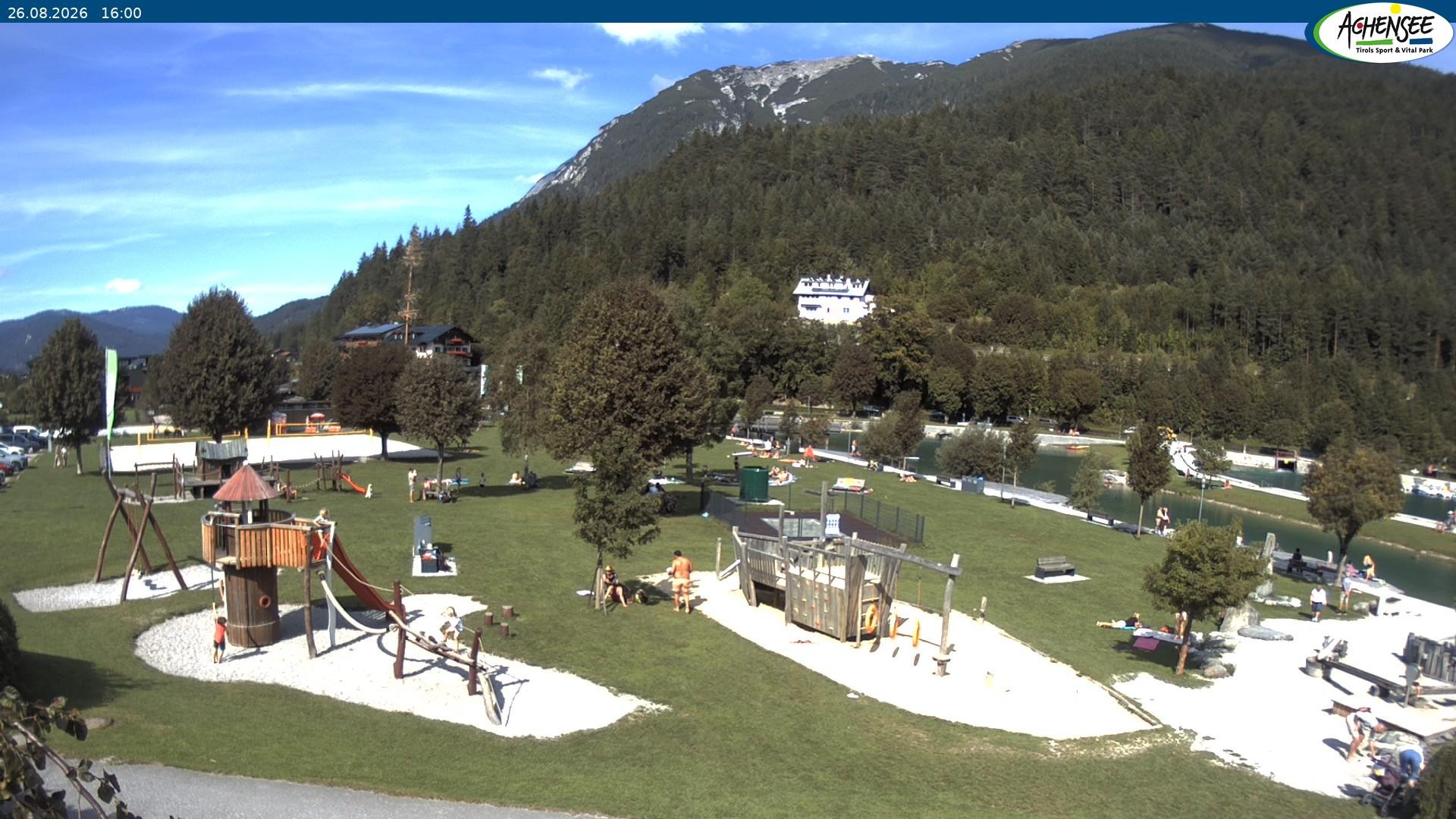 Archiv Foto Webcam Achensee - Badestrand in Achenkirch