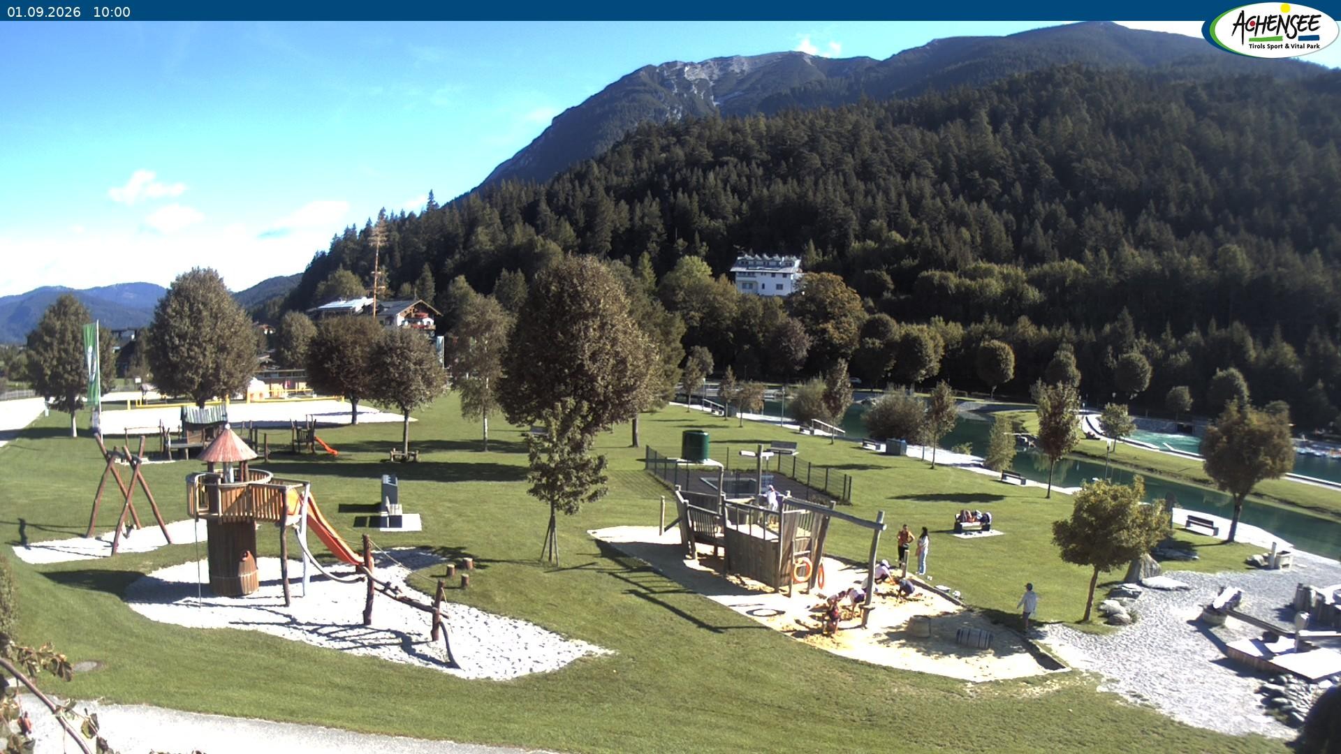 Archiv Foto Webcam Achensee - Badestrand in Achenkirch
