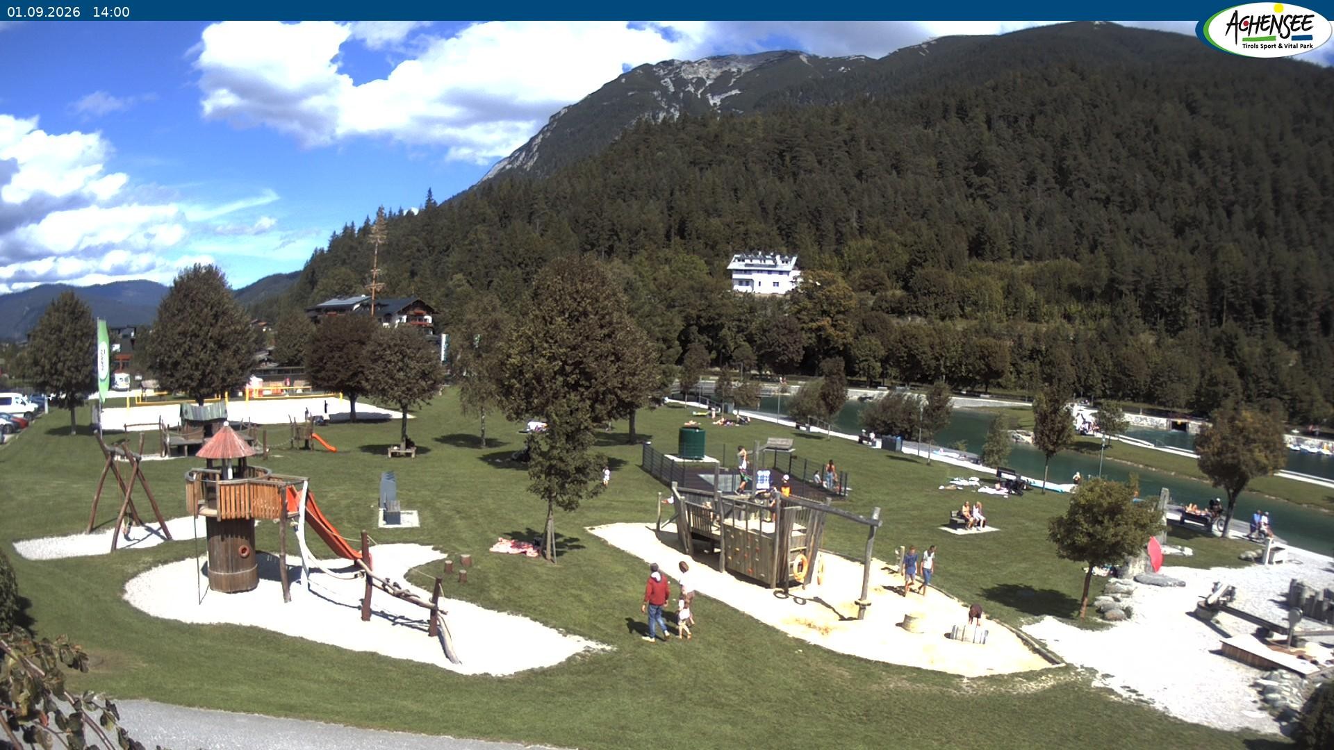 Archiv Foto Webcam Achensee - Badestrand in Achenkirch