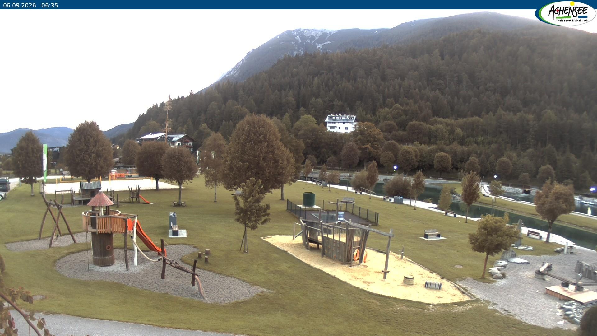 Archiv Foto Webcam Achensee - Badestrand in Achenkirch