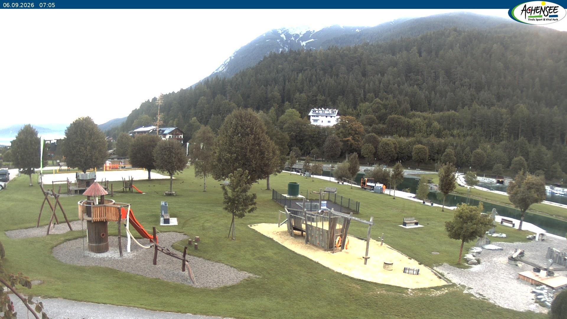 Archiv Foto Webcam Achensee - Badestrand in Achenkirch