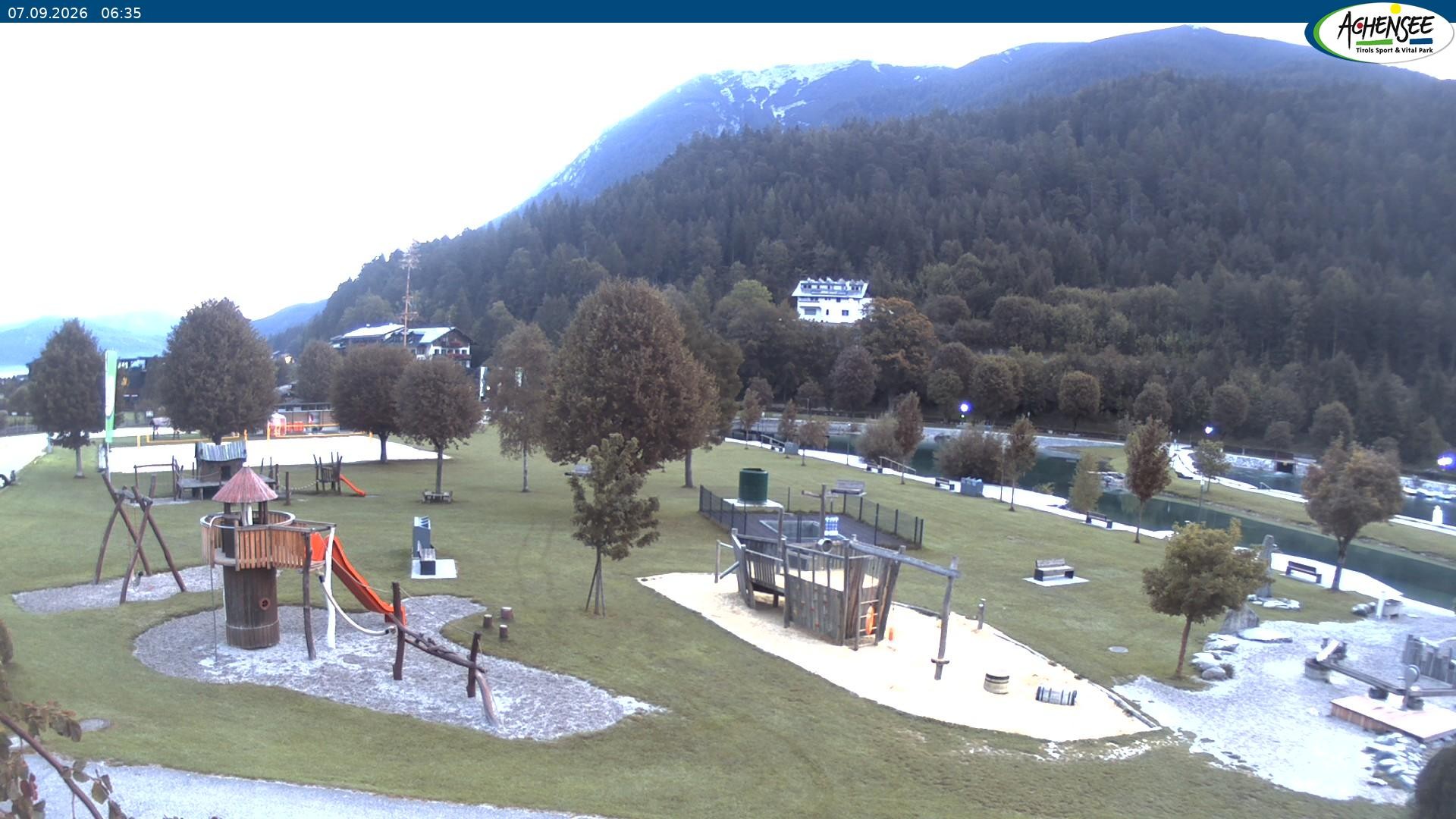 Archiv Foto Webcam Achensee - Badestrand in Achenkirch