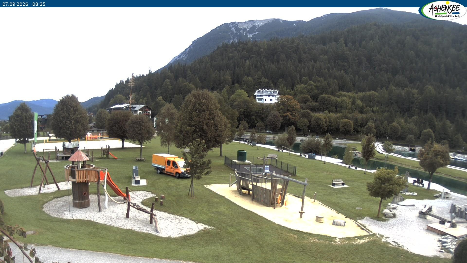 Archiv Foto Webcam Achensee - Badestrand in Achenkirch