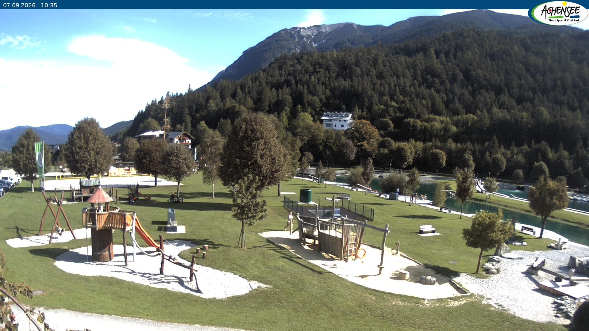Archiv Foto Webcam Achensee - Badestrand in Achenkirch