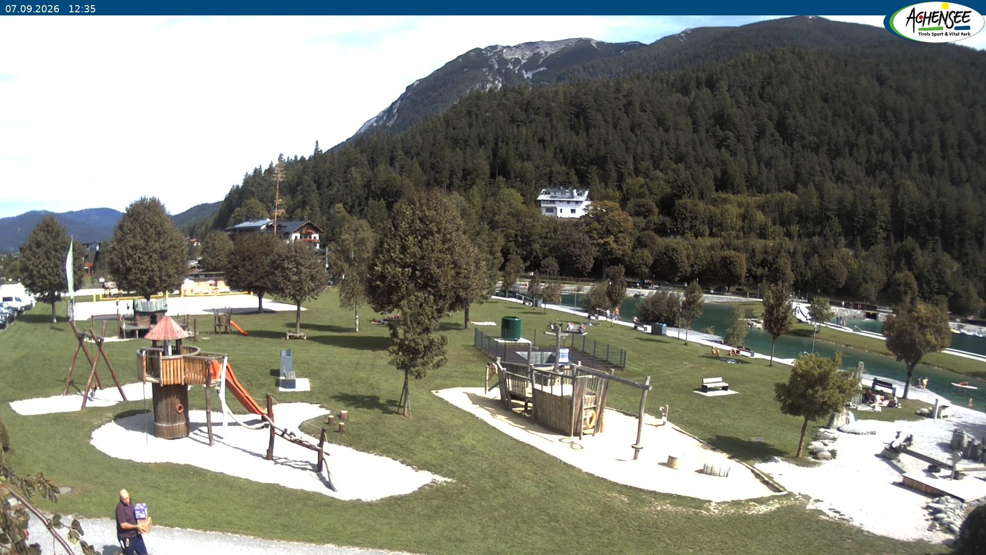 Archiv Foto Webcam Achensee - Badestrand in Achenkirch