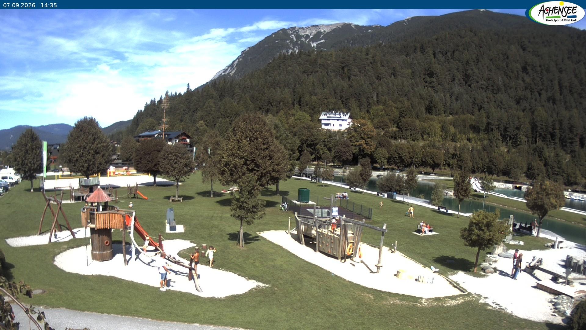Archiv Foto Webcam Achensee - Badestrand in Achenkirch