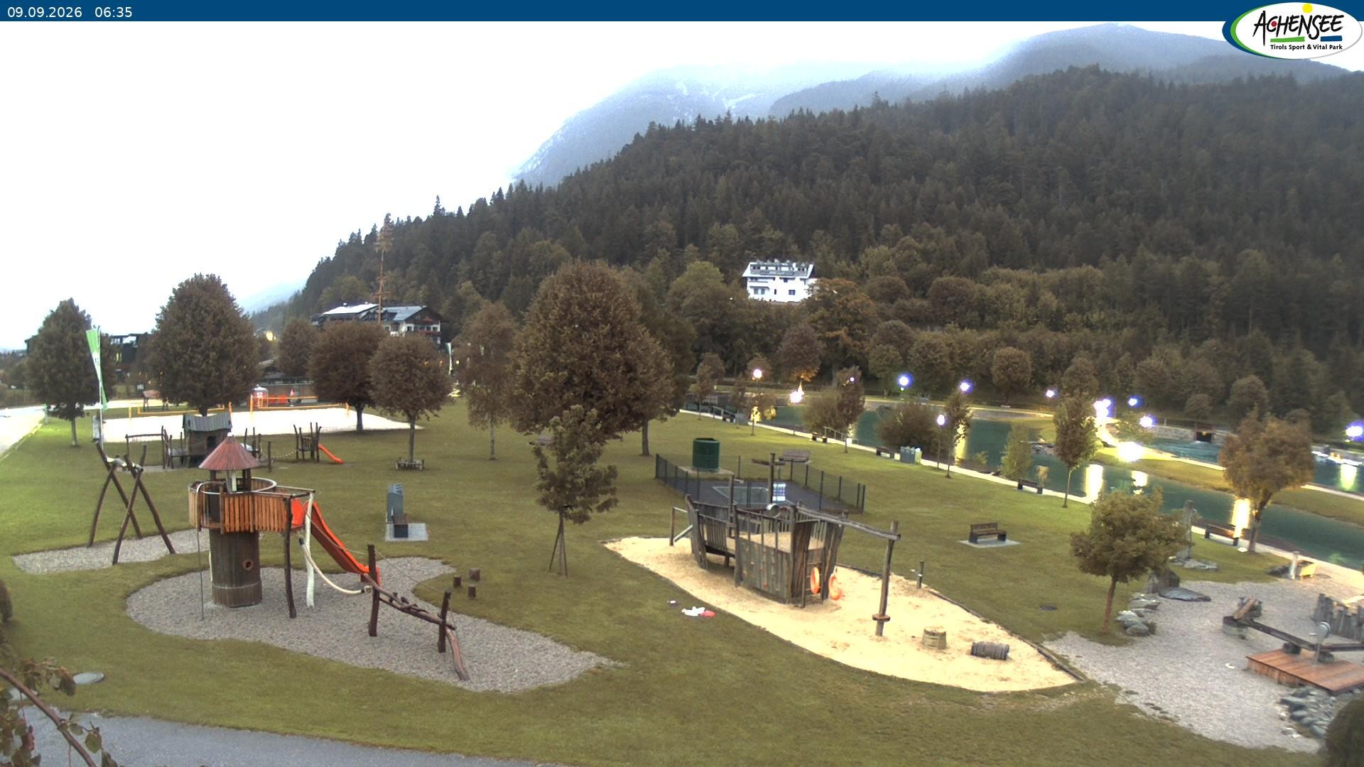 Archiv Foto Webcam Achensee - Badestrand in Achenkirch