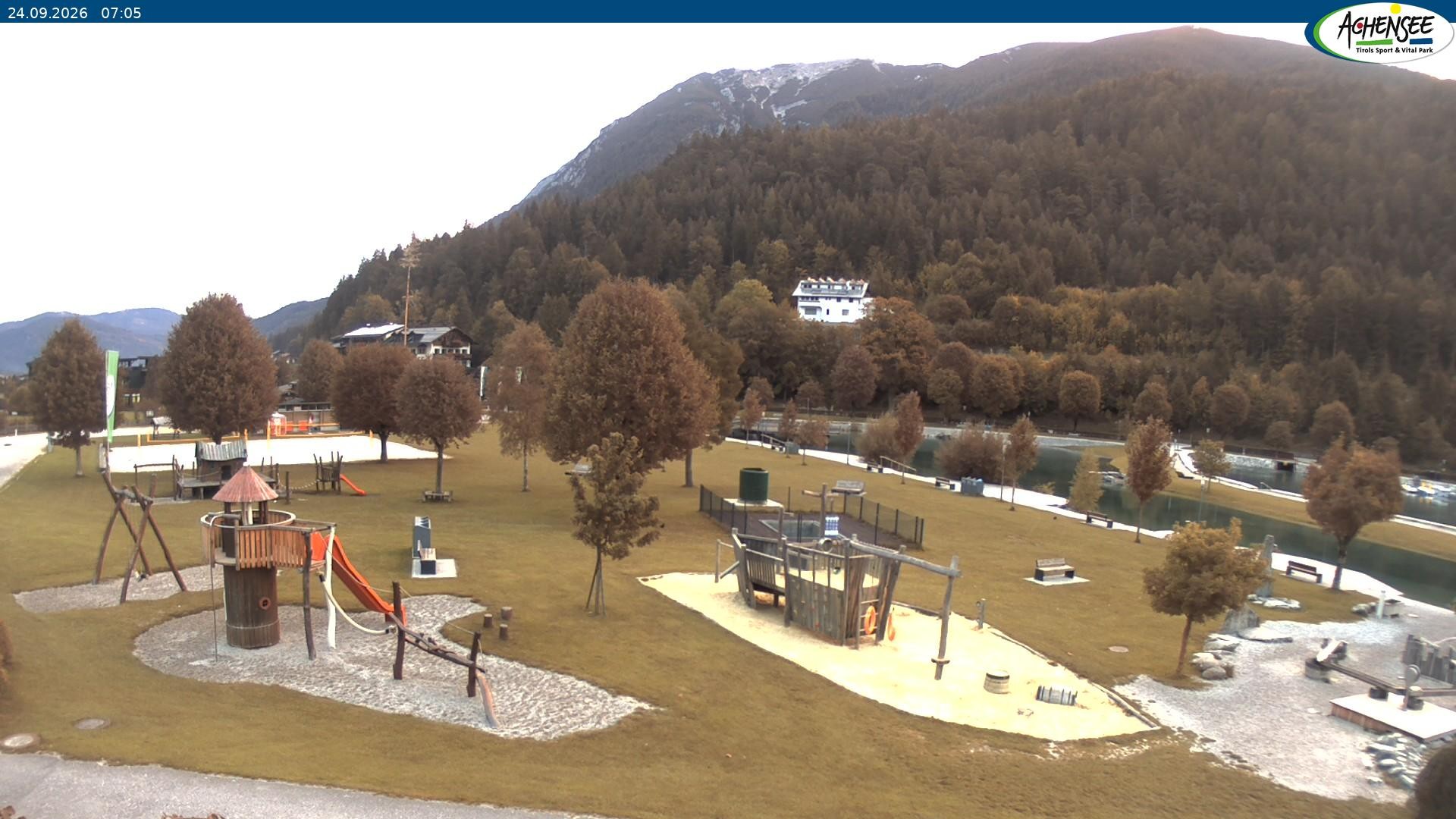 Archiv Foto Webcam Achensee - Badestrand in Achenkirch
