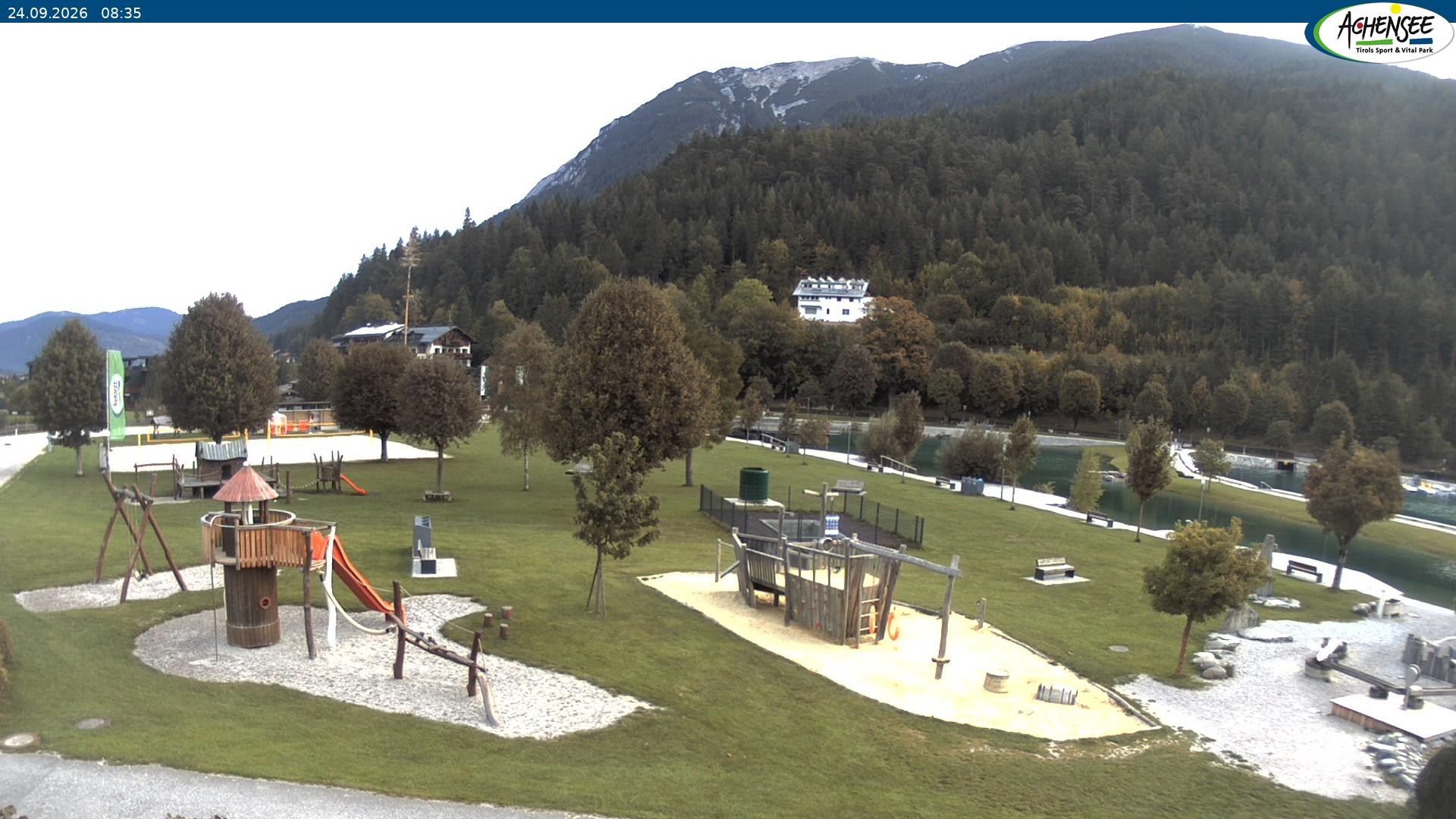 Archiv Foto Webcam Achensee - Badestrand in Achenkirch
