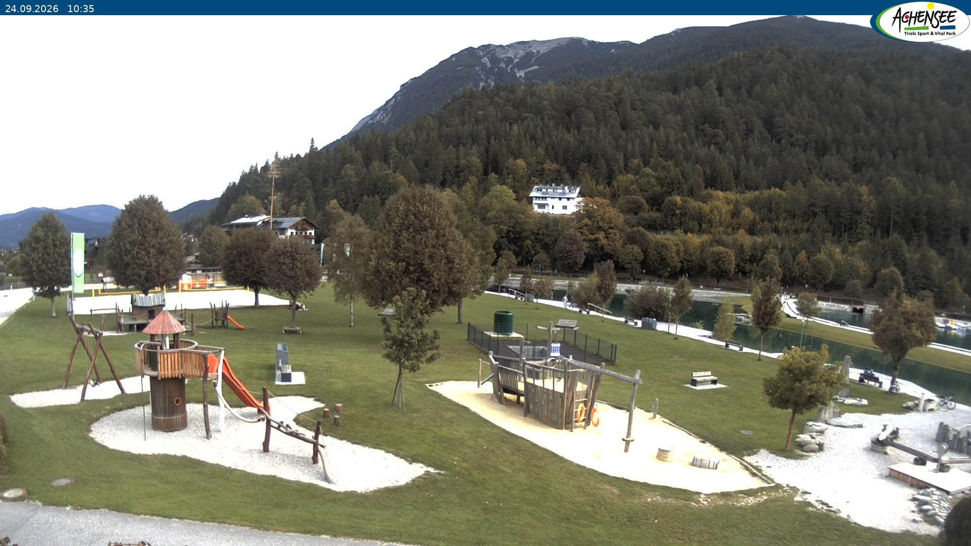 Archiv Foto Webcam Achensee - Badestrand in Achenkirch